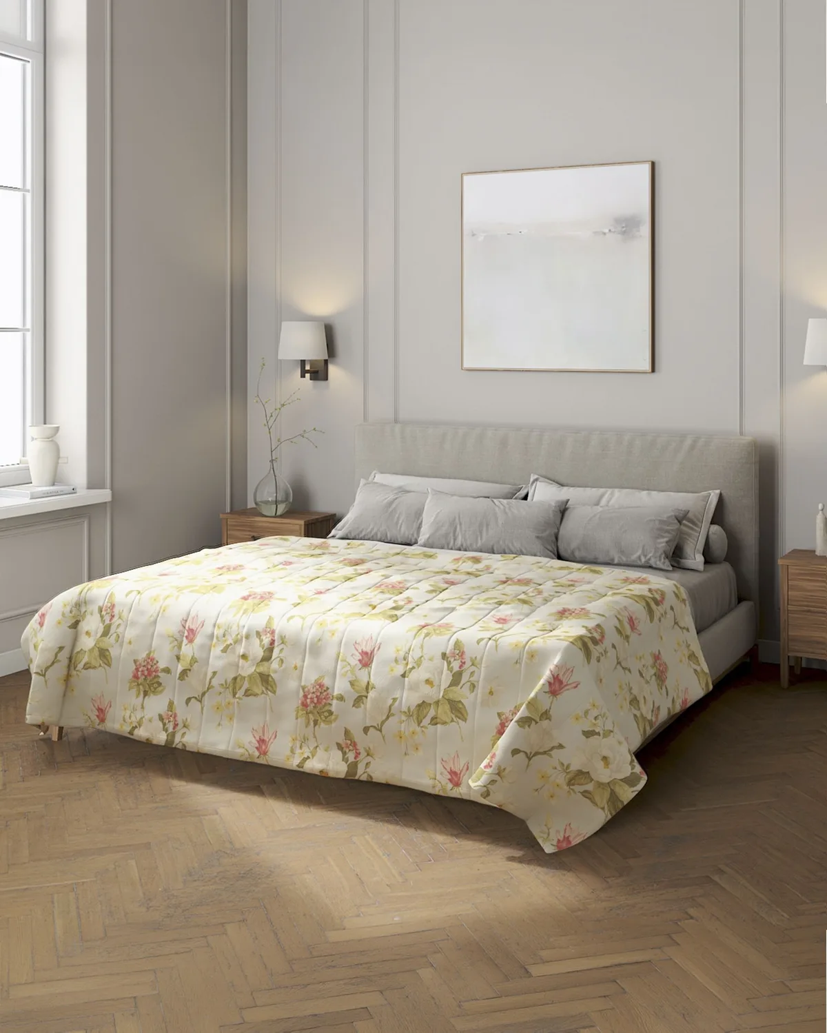 Tagesdecke mit Streifen-Steppung Farbe bunt Stoff gemustert van Dekoria – productfoto