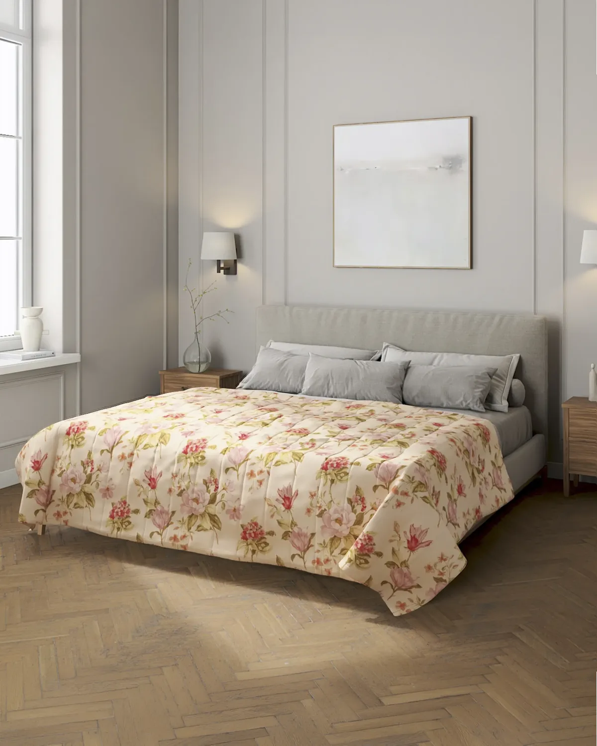 Tagesdecke mit Streifen-Steppung Farbe bunt Stoff gemustert van Dekoria – productfoto