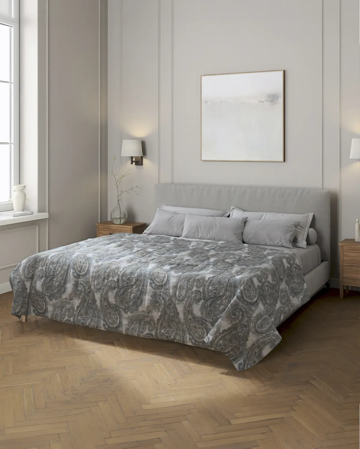 Tagesdecke mit Streifen-Steppung Farbe bunt Stoff strukturiert, gemustert van Dekoria – productfoto