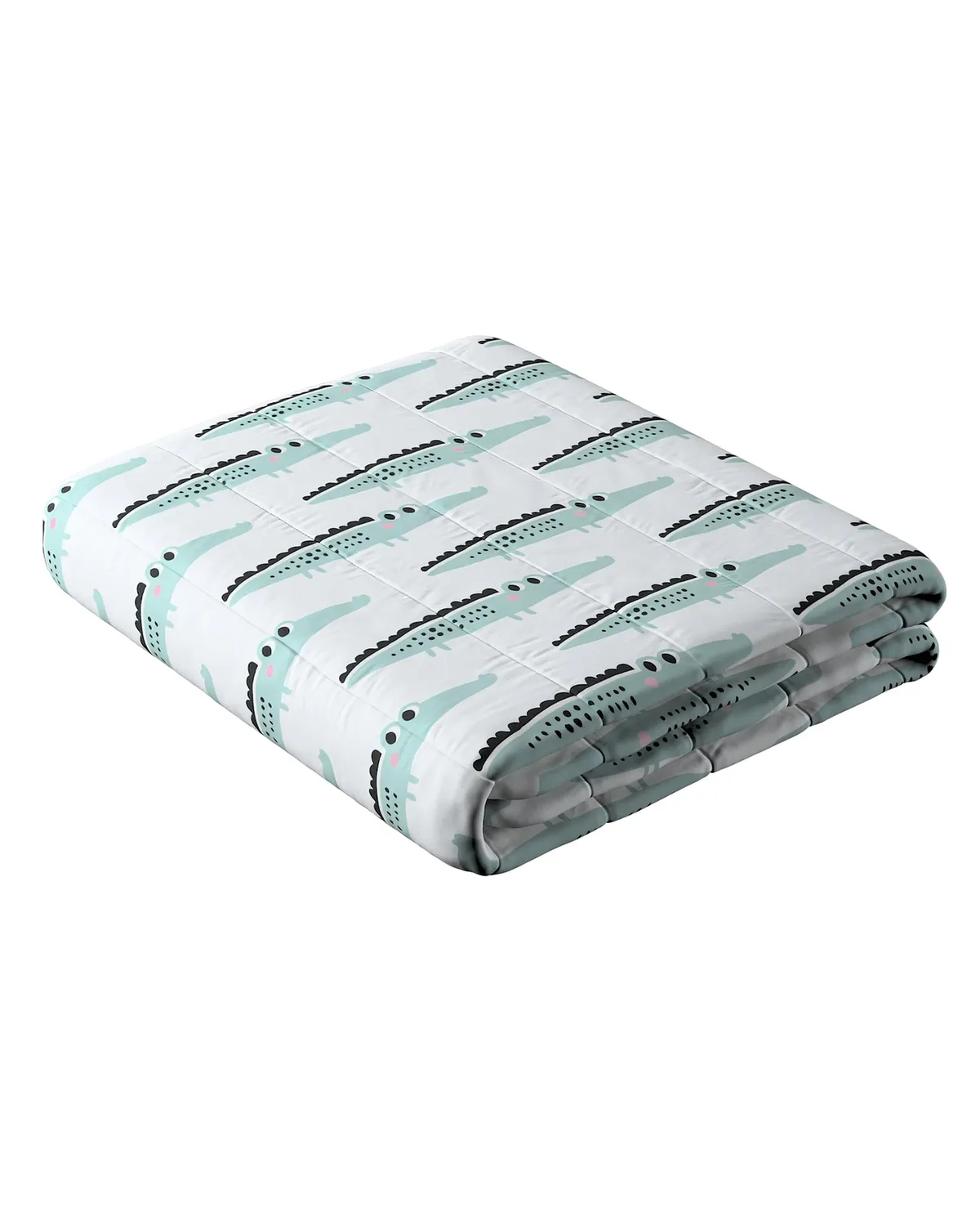 Tagesdecke mit Streifen-Steppung Farbe grün Stoff gemustert van Dekoria – productfoto