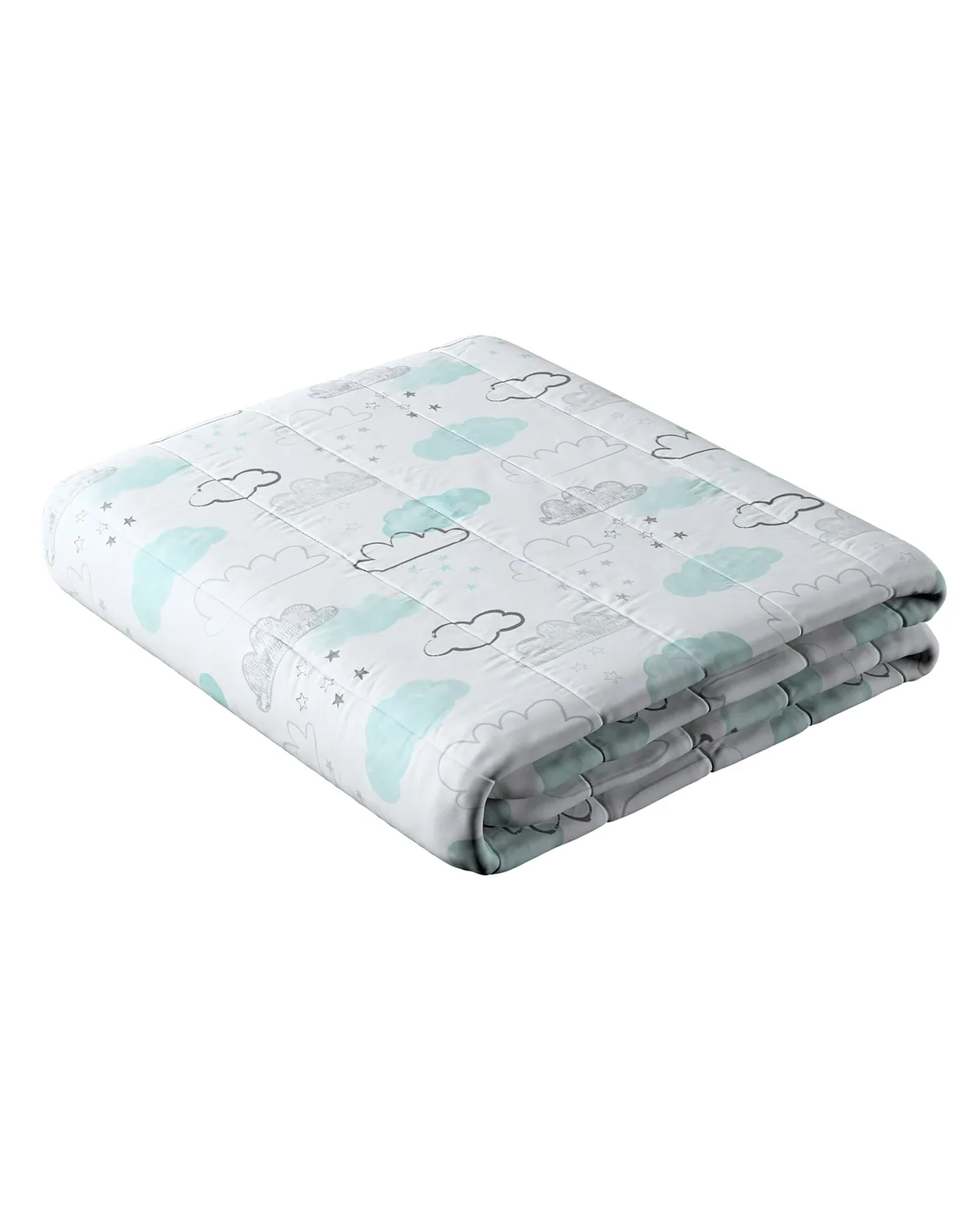 Tagesdecke mit Streifen-Steppung Farbe weiß Stoff gemustert van Dekoria – productfoto