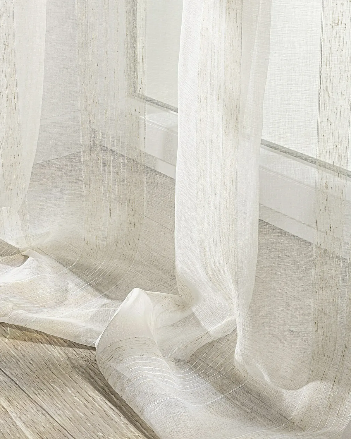 Vorhang mit flämischen 1-er Falten Farbe creme Stoff halbtransparent, strukturiert, gemustert de Dekoria – photo du produit