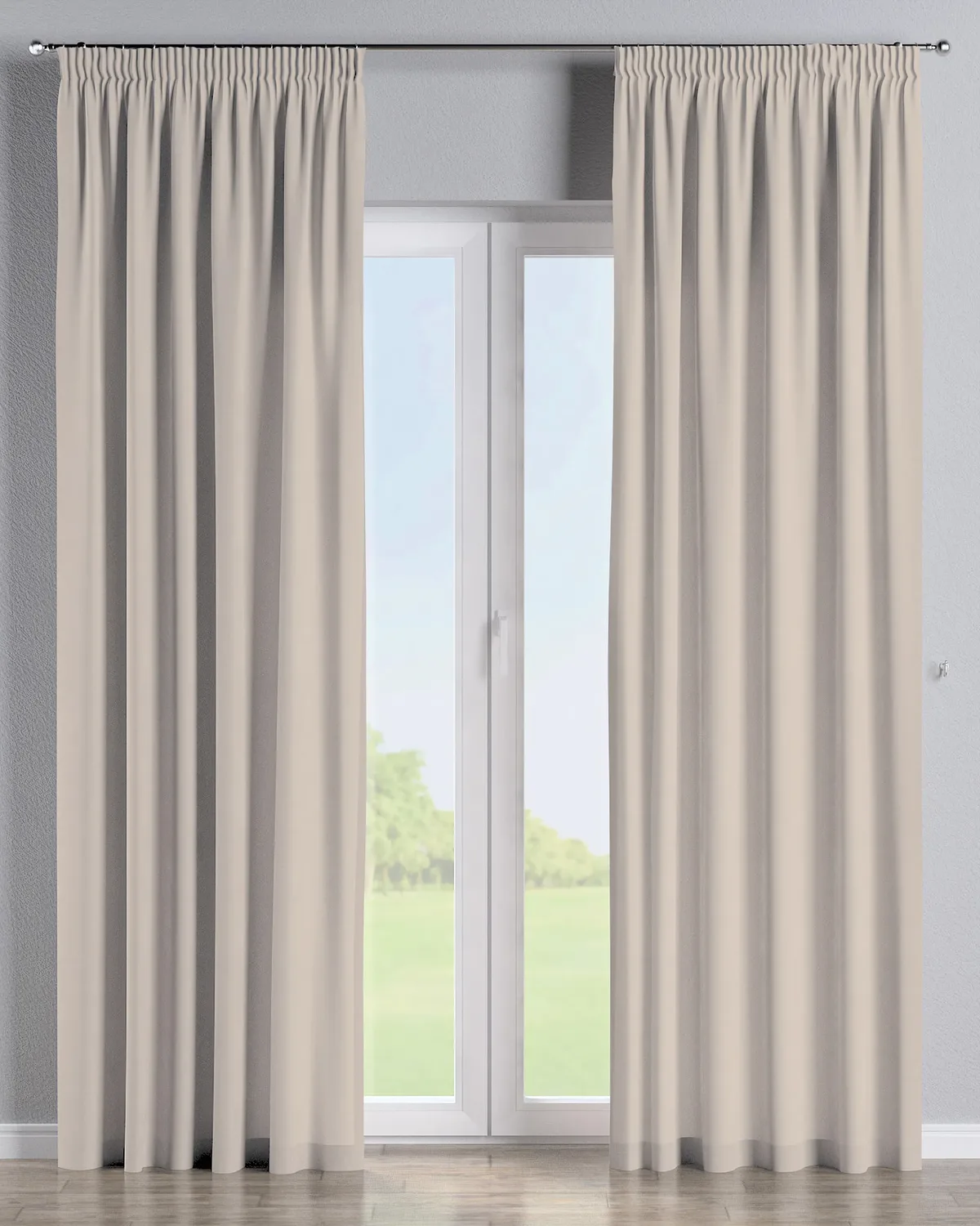 Vorhang mit Kräuselband Farbe beige de Dekoria – photo du produit