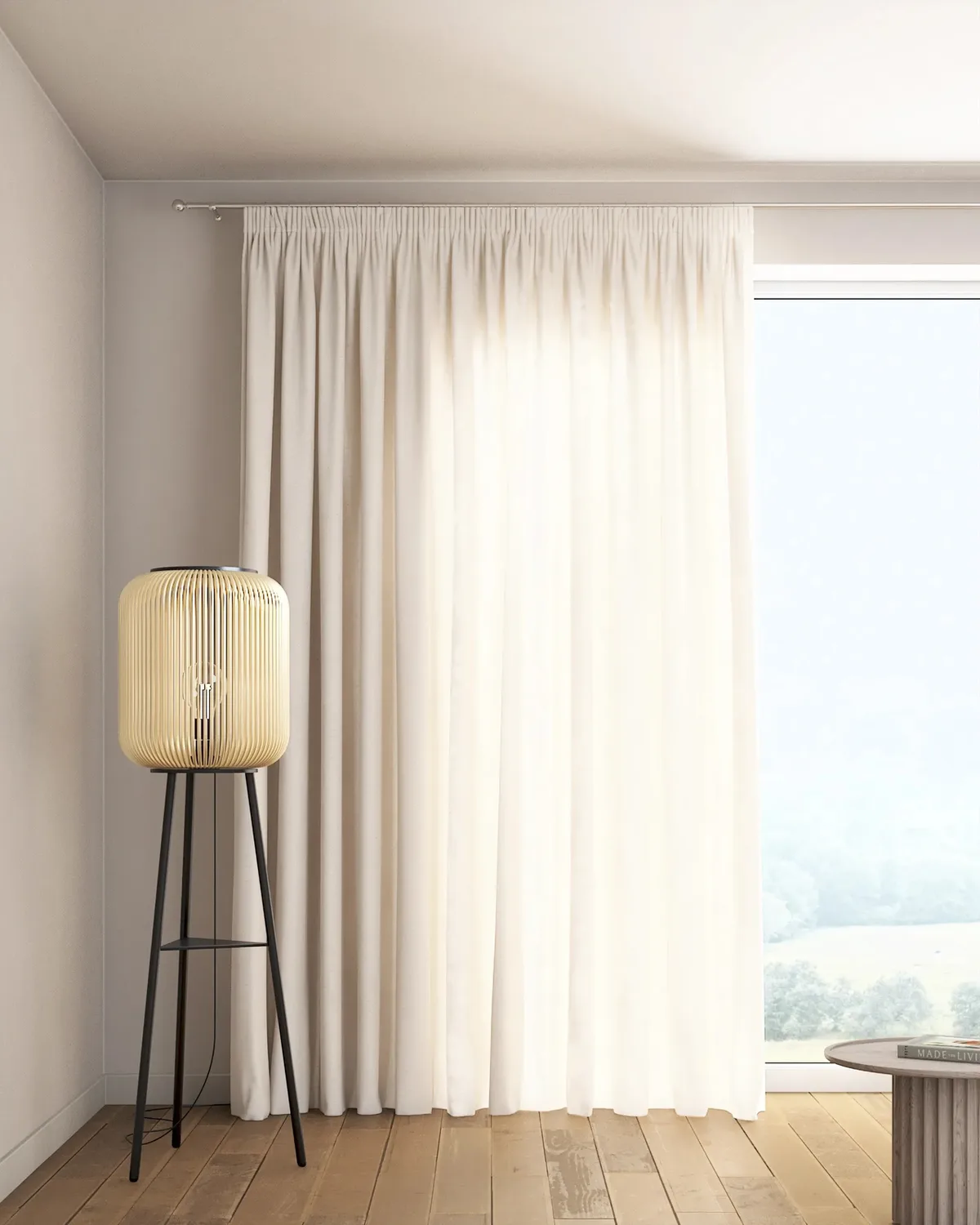 Vorhang mit Kräuselband Farbe beige de Dekoria – photo du produit