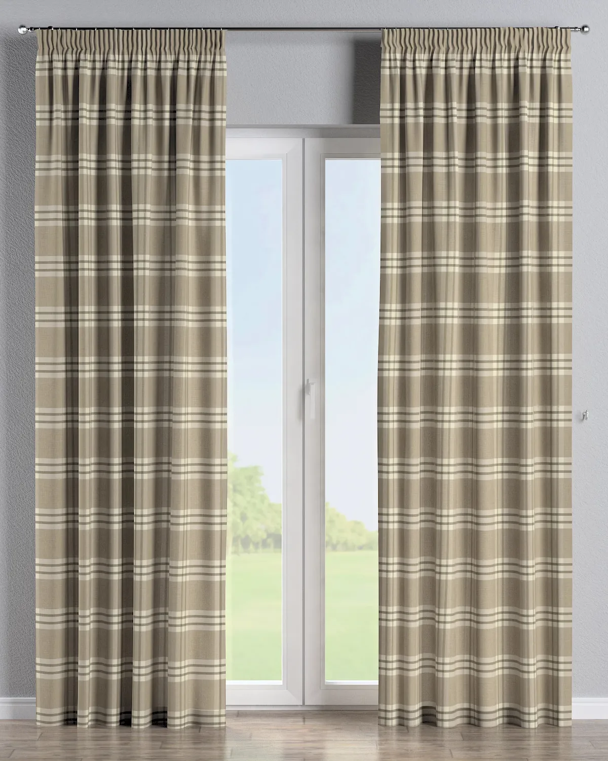 Vorhang mit Kräuselband Farbe beige de Dekoria – photo du produit
