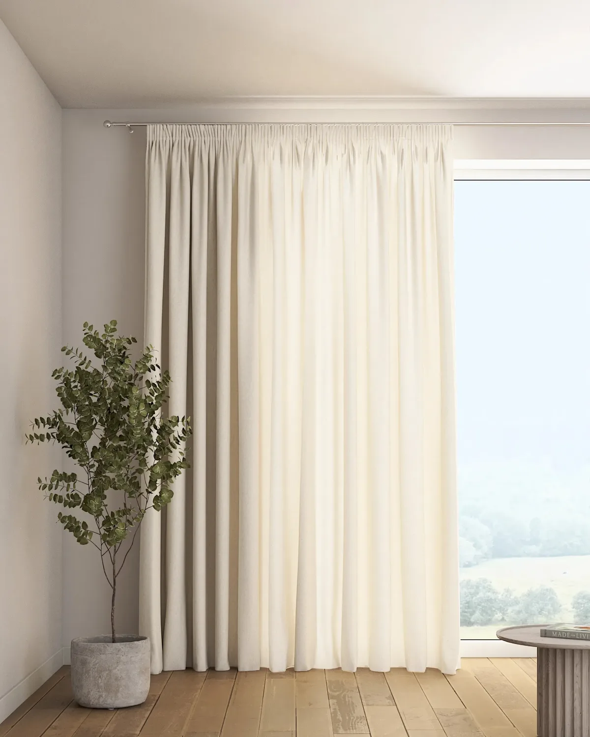 Vorhang mit Kräuselband Farbe beige de Dekoria – photo du produit