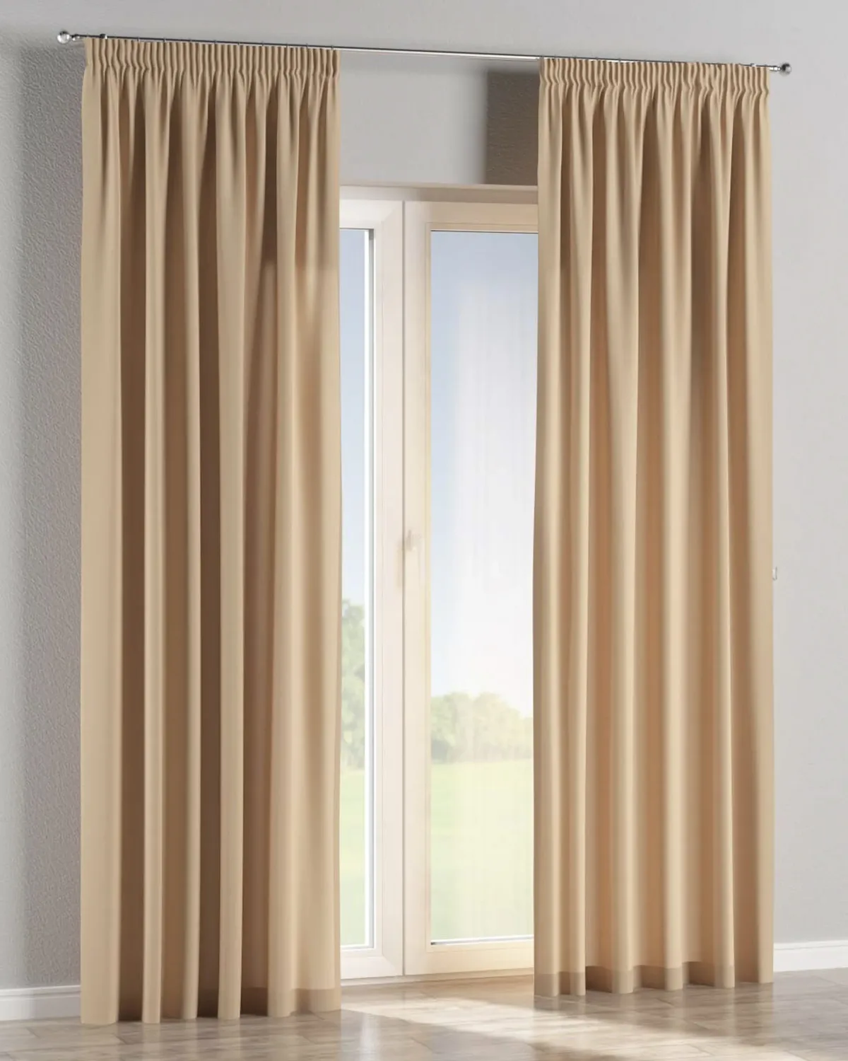 Vorhang mit Kräuselband Farbe beige de Dekoria – photo du produit