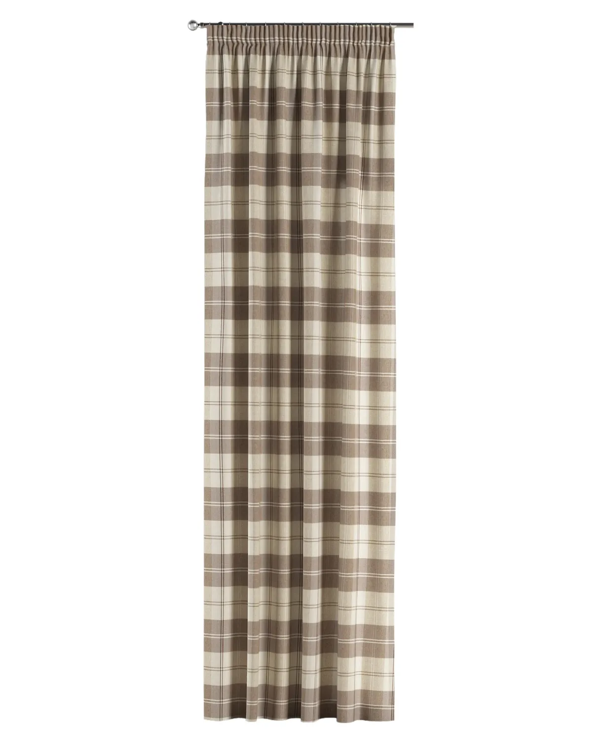 Vorhang mit Kräuselband Farbe beige Stoff strukturiert, gemustert de Dekoria – photo du produit