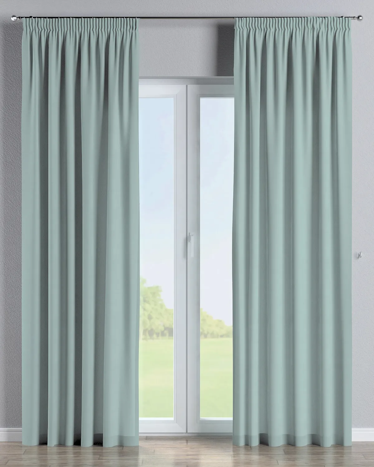 Vorhang mit Kräuselband Farbe blau de Dekoria – photo du produit