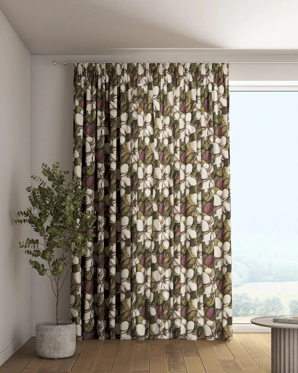 Vorhang mit Kräuselband Farbe bunt Stoff gemustert de Dekoria – photo du produit