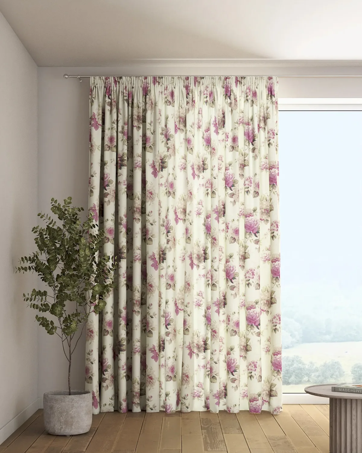 Vorhang mit Kräuselband Farbe bunt Stoff gemustert de Dekoria – photo du produit