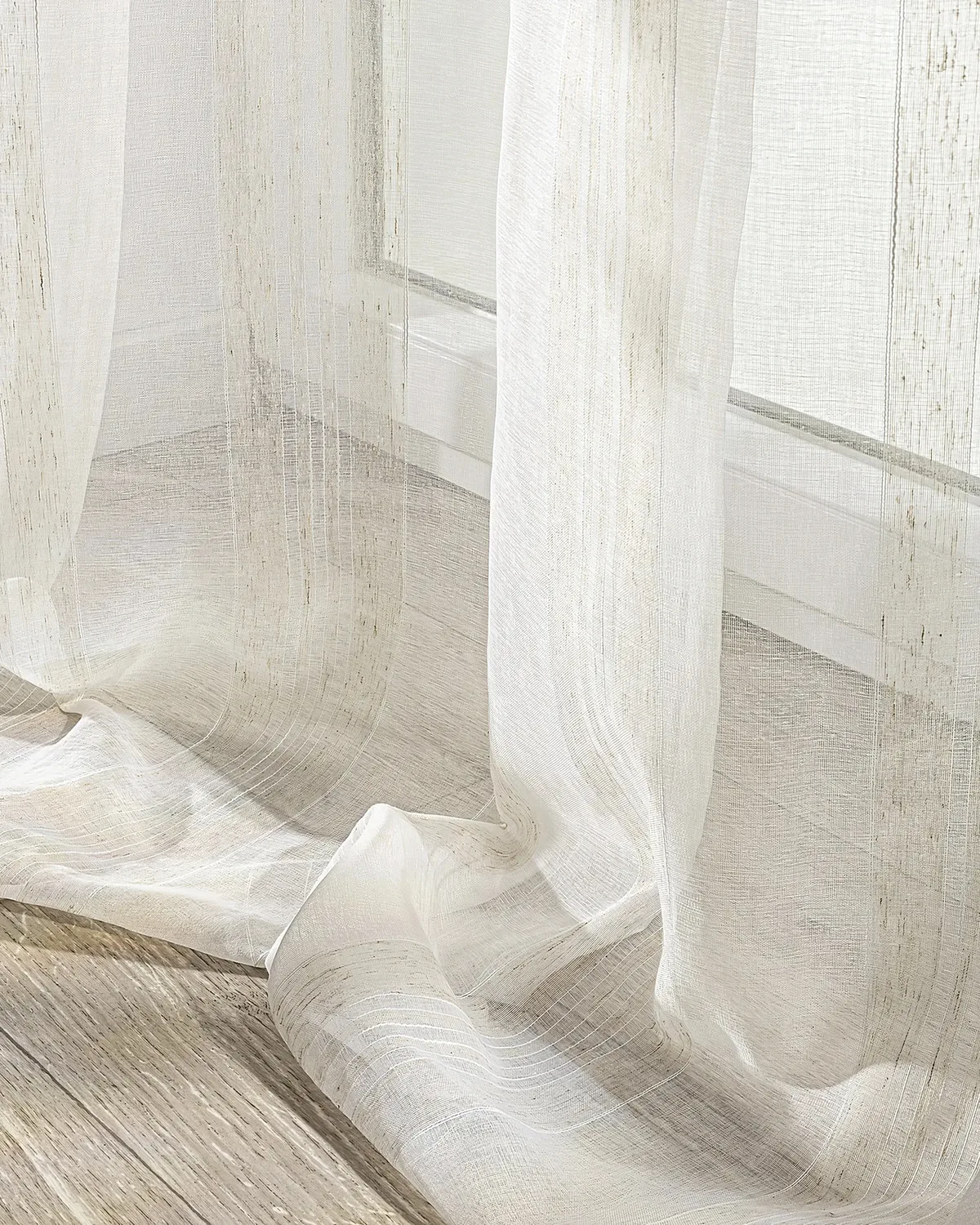 Vorhang mit Kräuselband Farbe creme Stoff halbtransparent, strukturiert, gemustert de Dekoria – photo du produit