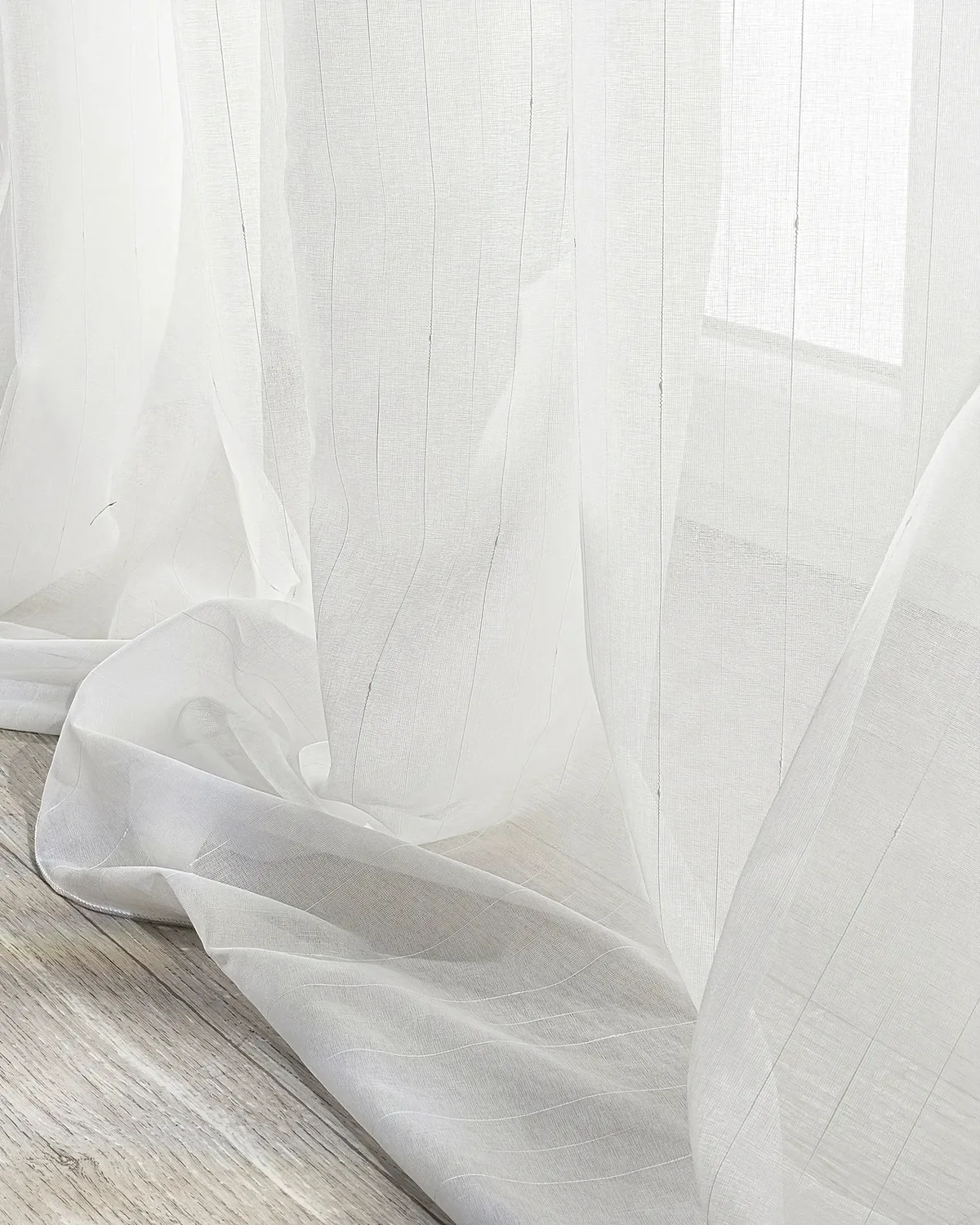 Vorhang mit Kräuselband Farbe creme Stoff halbtransparent, strukturiert, gemustert de Dekoria – photo du produit
