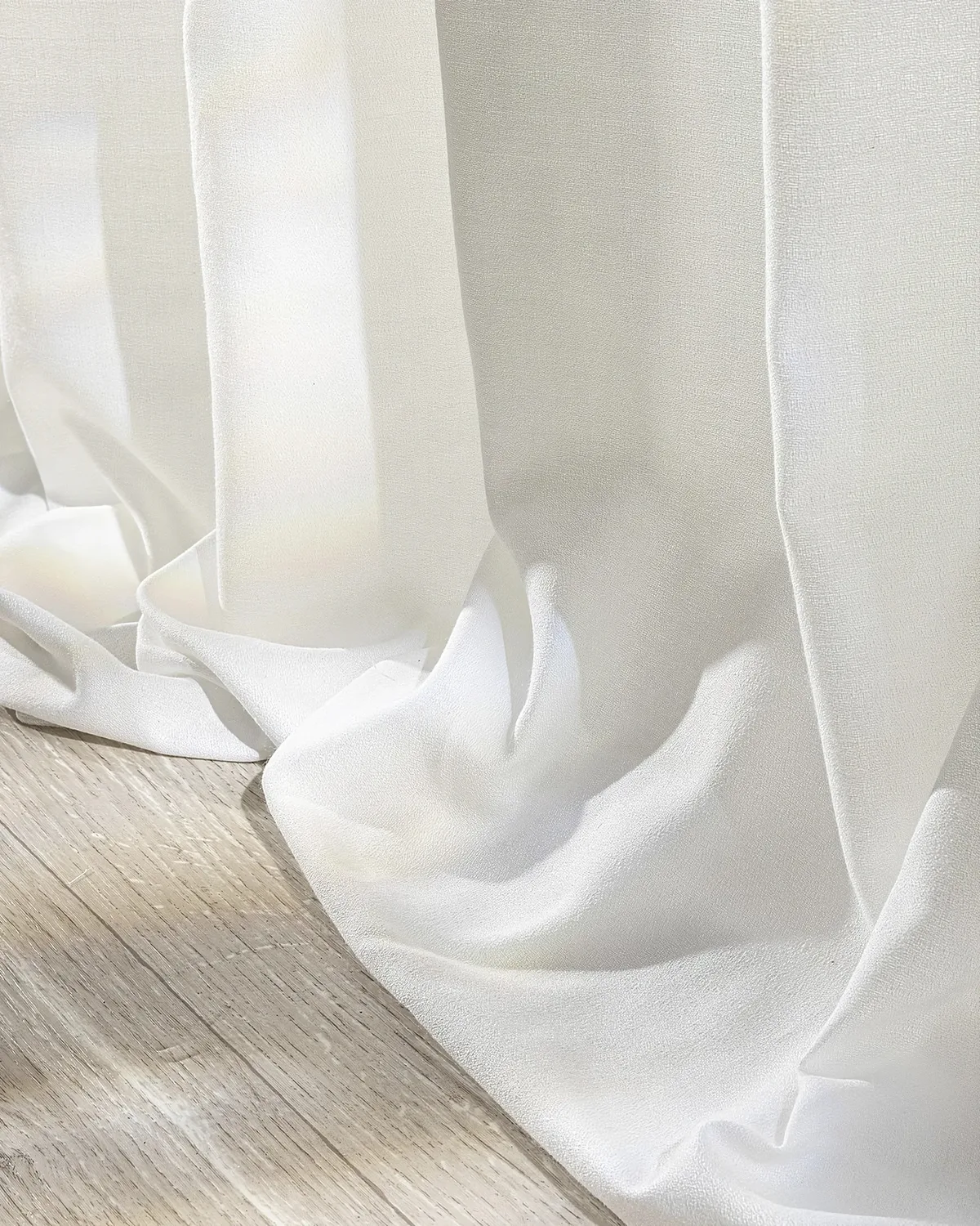 Vorhang mit Kräuselband Farbe creme Stoff halbtransparent, strukturiert de Dekoria – photo du produit