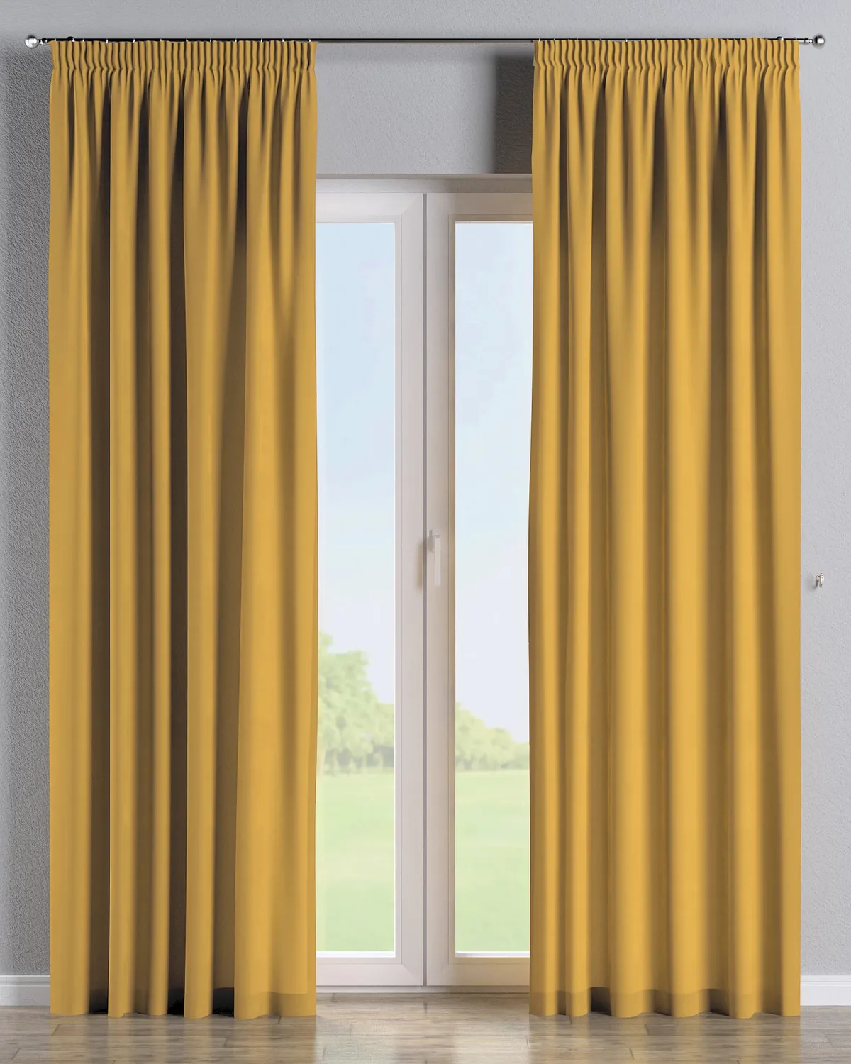 Vorhang mit Kräuselband Farbe gelb de Dekoria – photo du produit