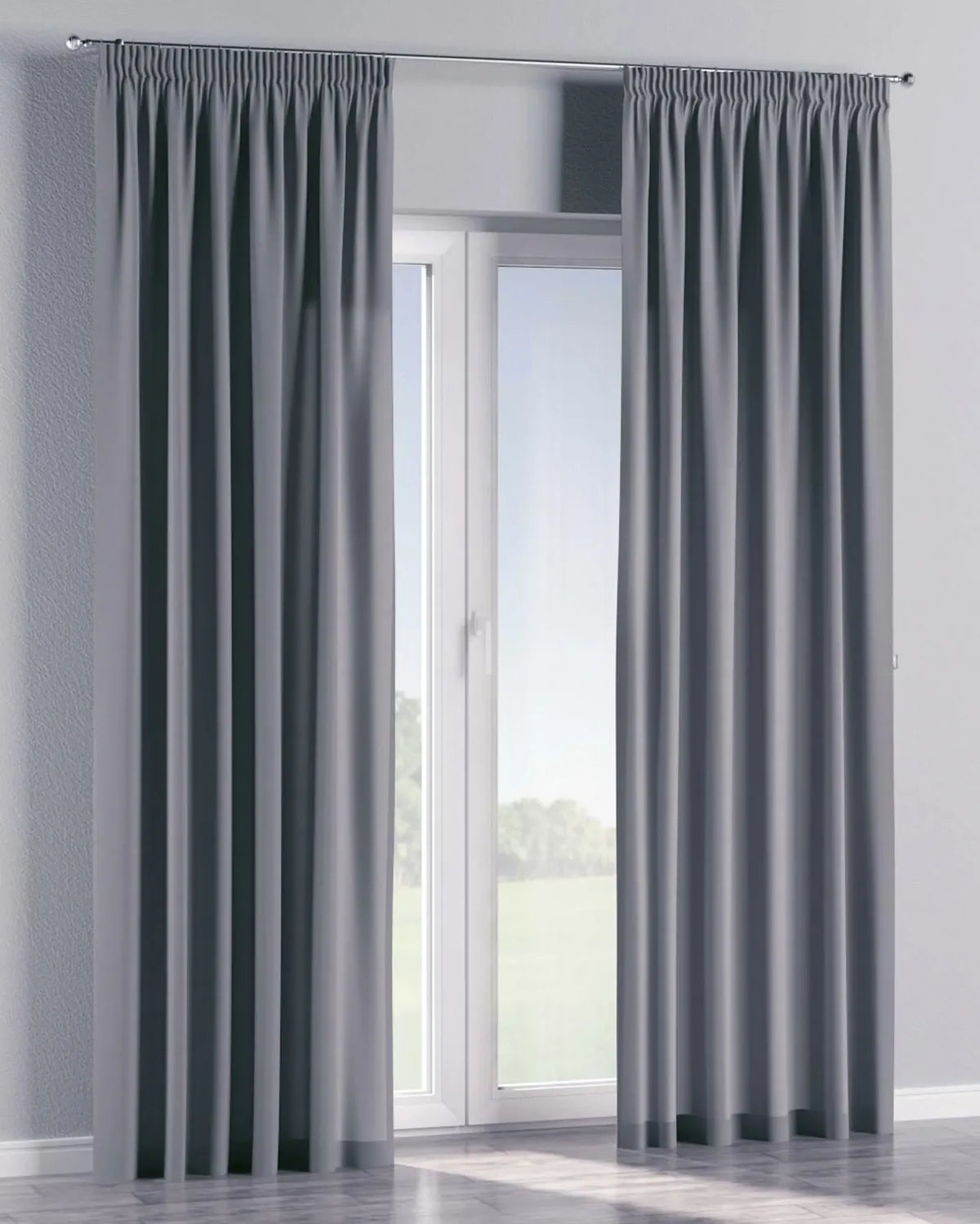 Vorhang mit Kräuselband Farbe grau de Dekoria – photo du produit