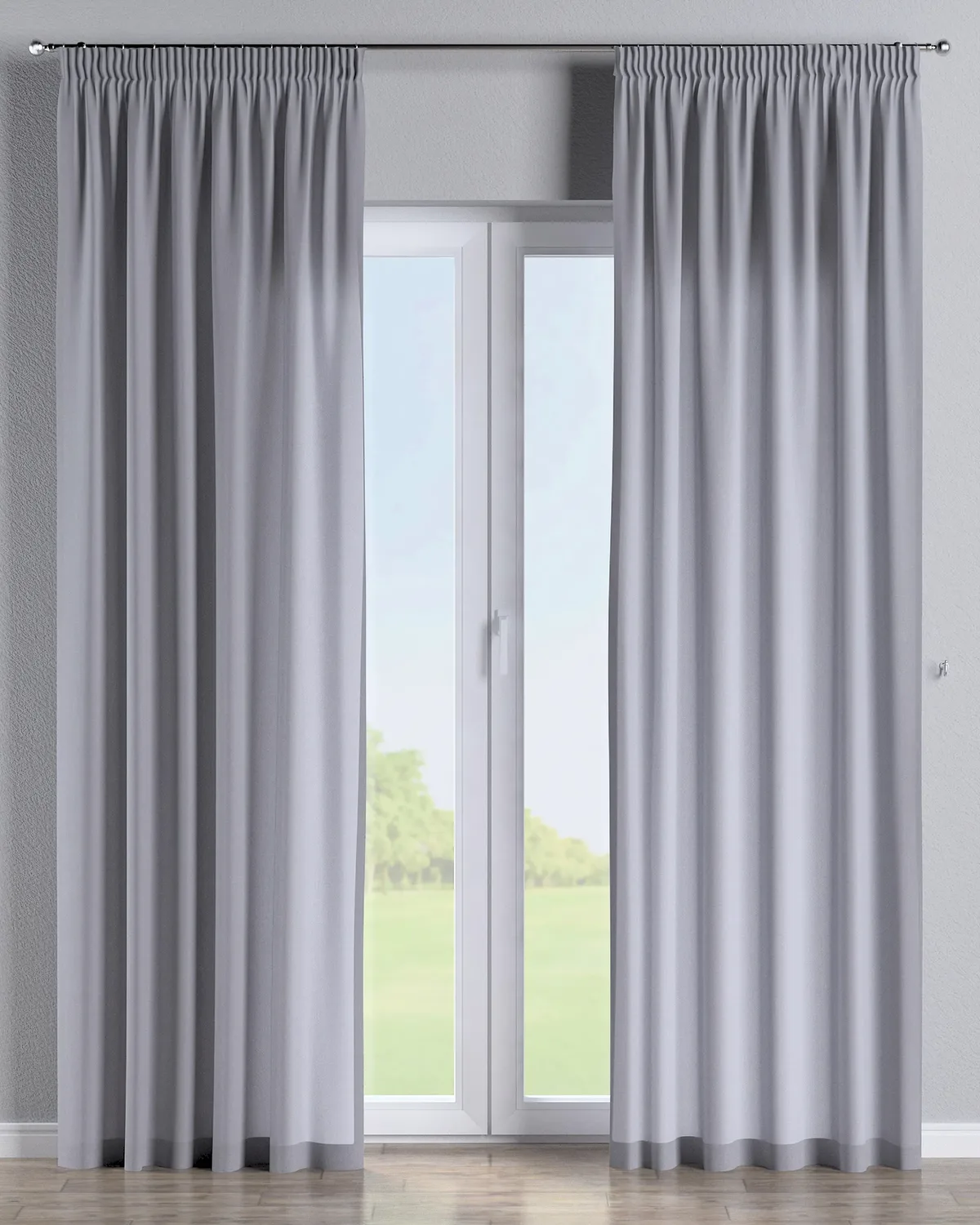 Vorhang mit Kräuselband Farbe grau de Dekoria – photo du produit