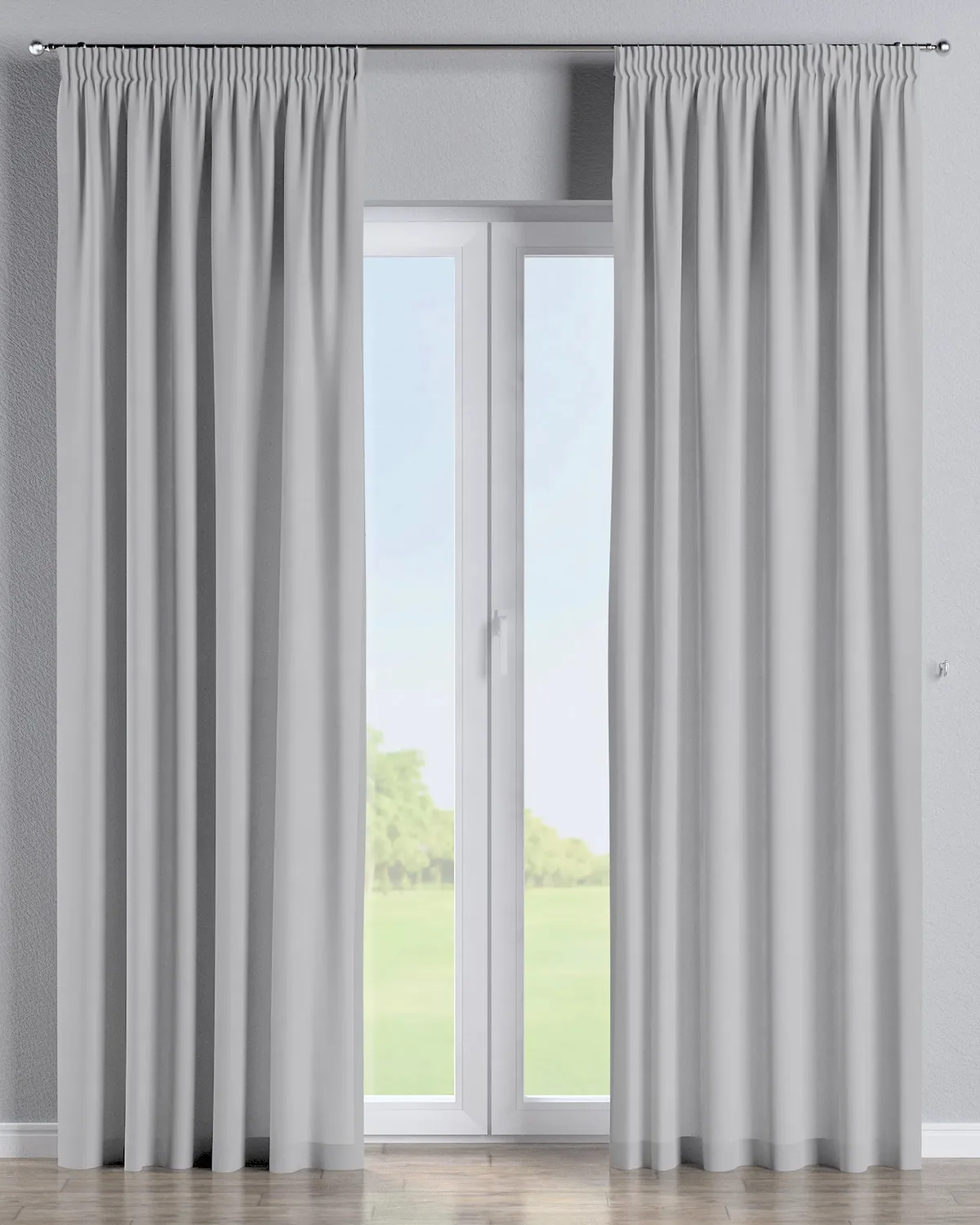Vorhang mit Kräuselband Farbe grau de Dekoria – photo du produit
