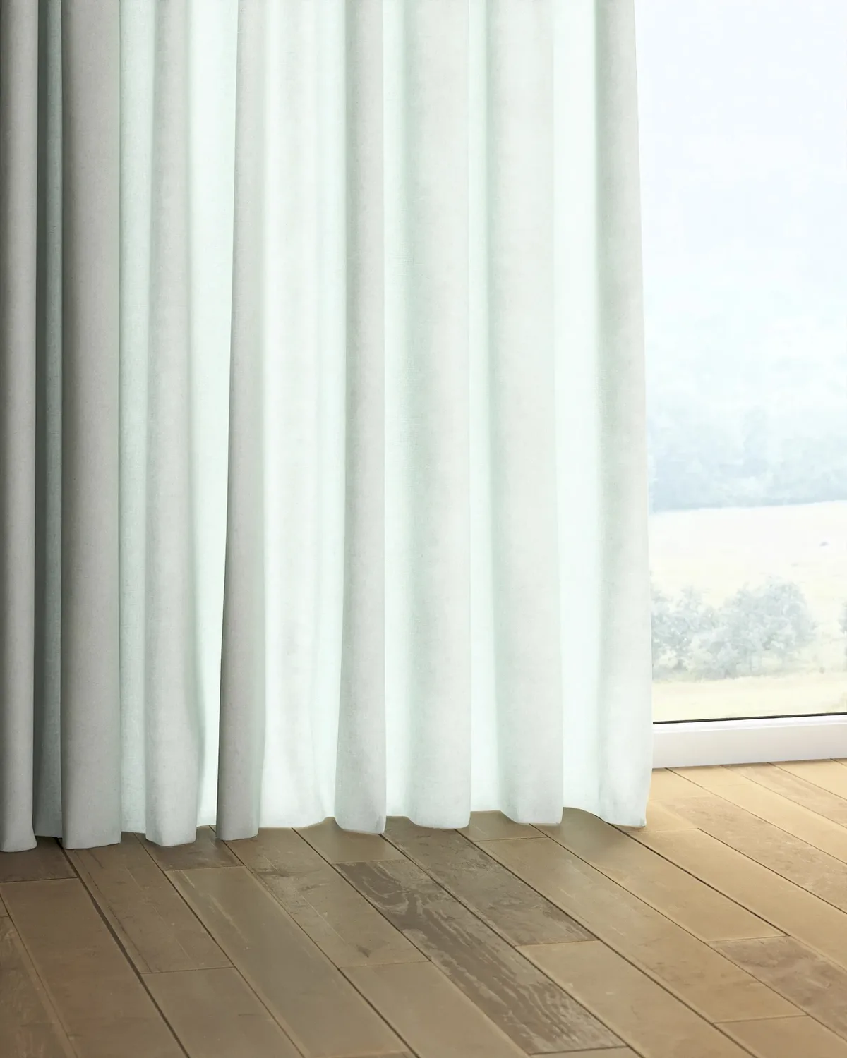 Vorhang mit Kräuselband Farbe grün de Dekoria – photo du produit