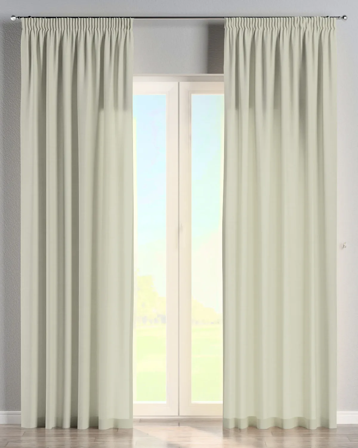 Vorhang mit Kräuselband Farbe grün de Dekoria – photo du produit