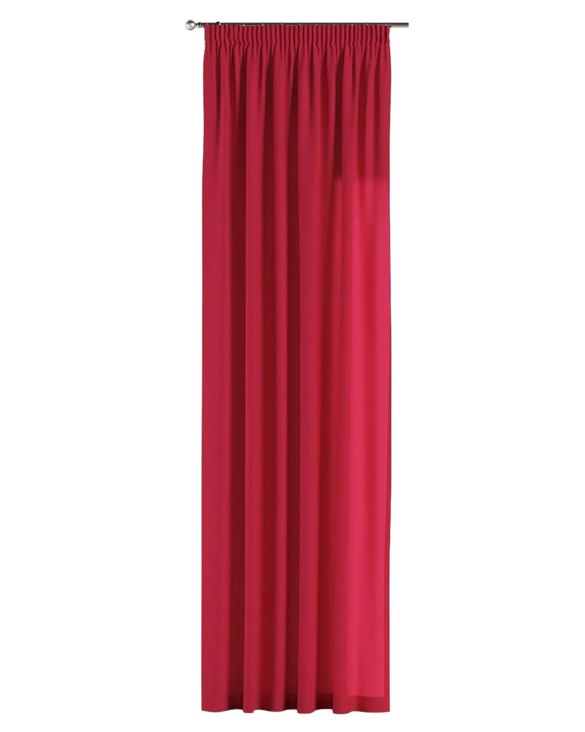 Vorhang mit Kräuselband Farbe rot de Dekoria – photo du produit