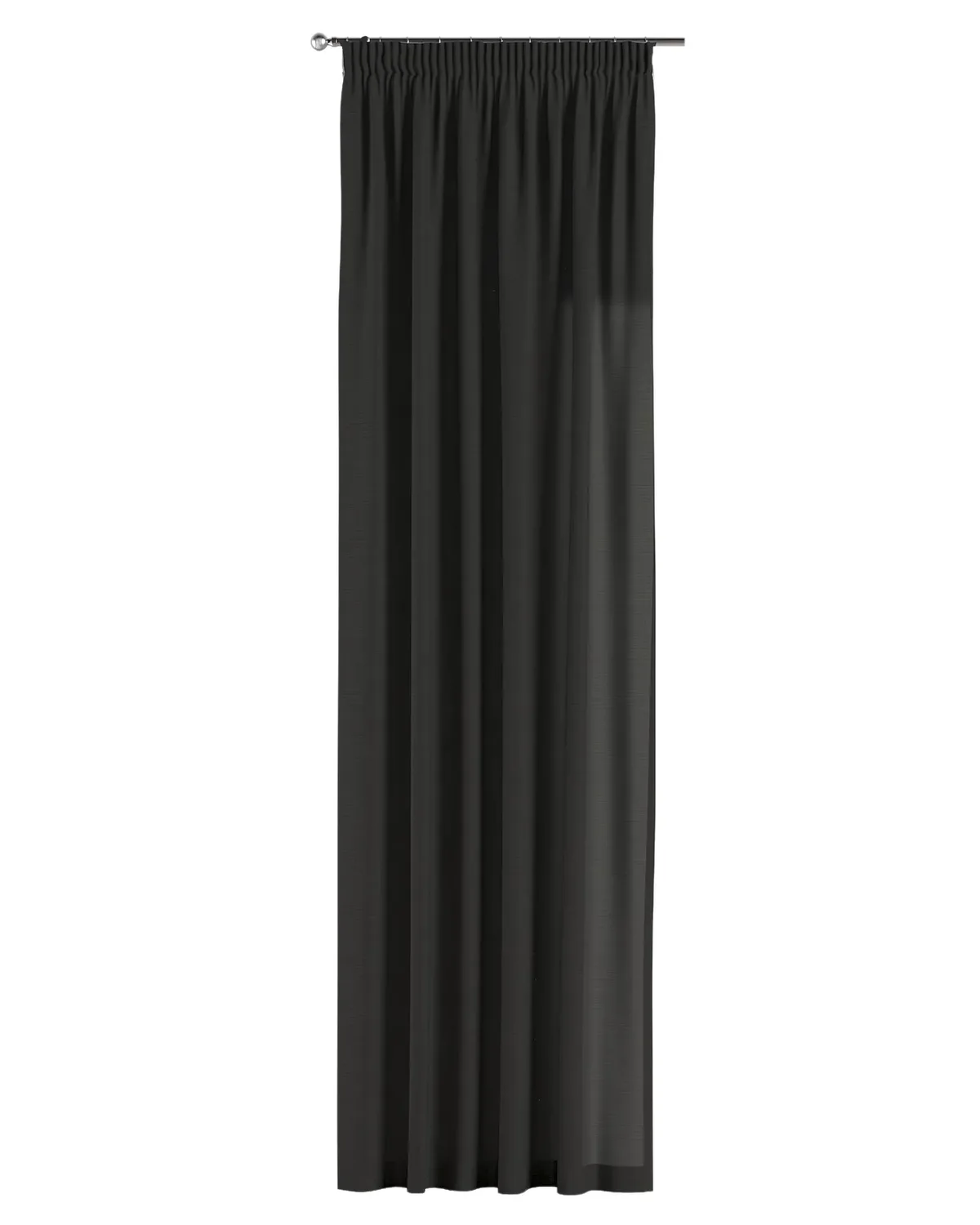 Vorhang mit Kräuselband Farbe schwarz de Dekoria – photo du produit