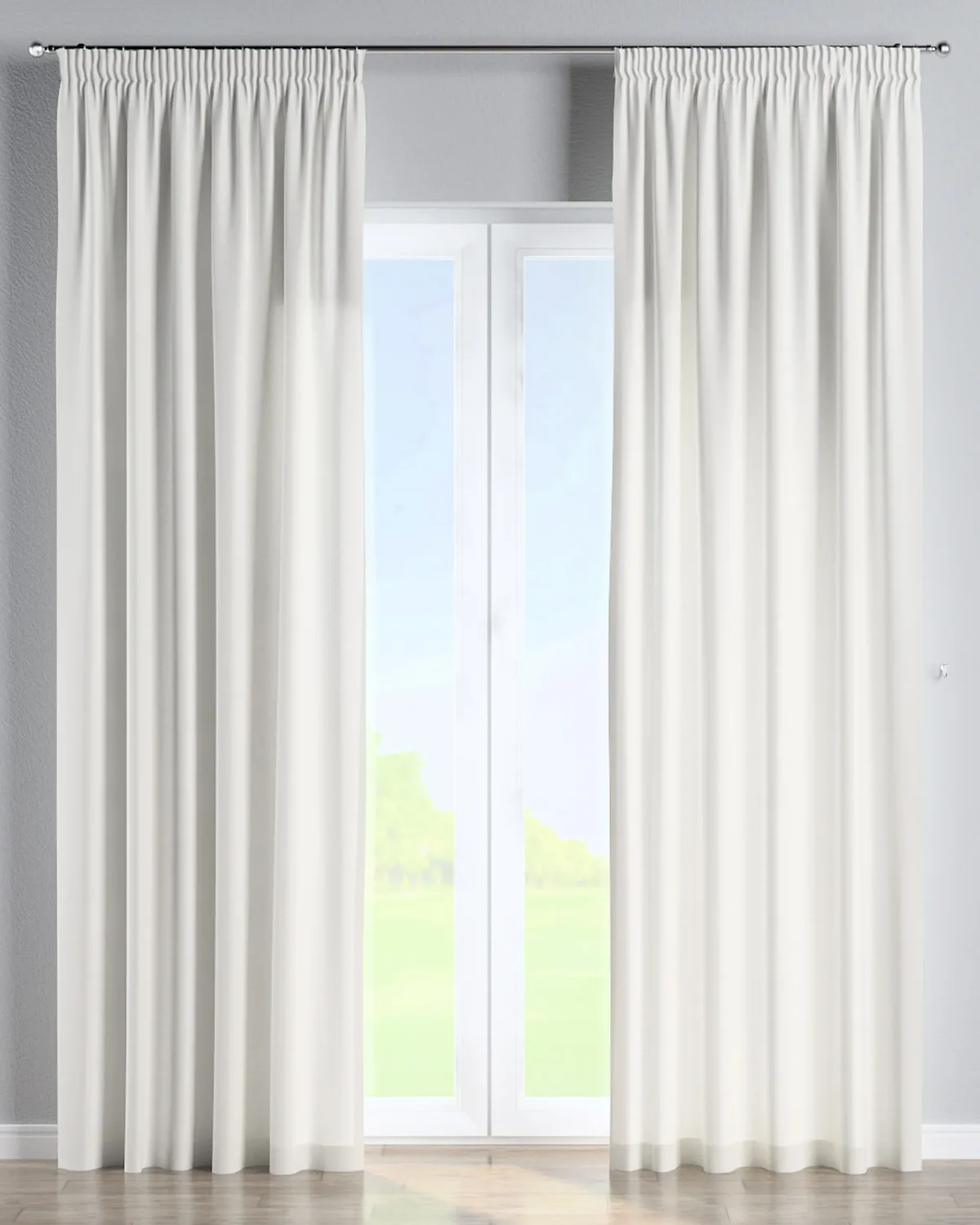 Vorhang mit Kräuselband Farbe weiß de Dekoria – photo du produit