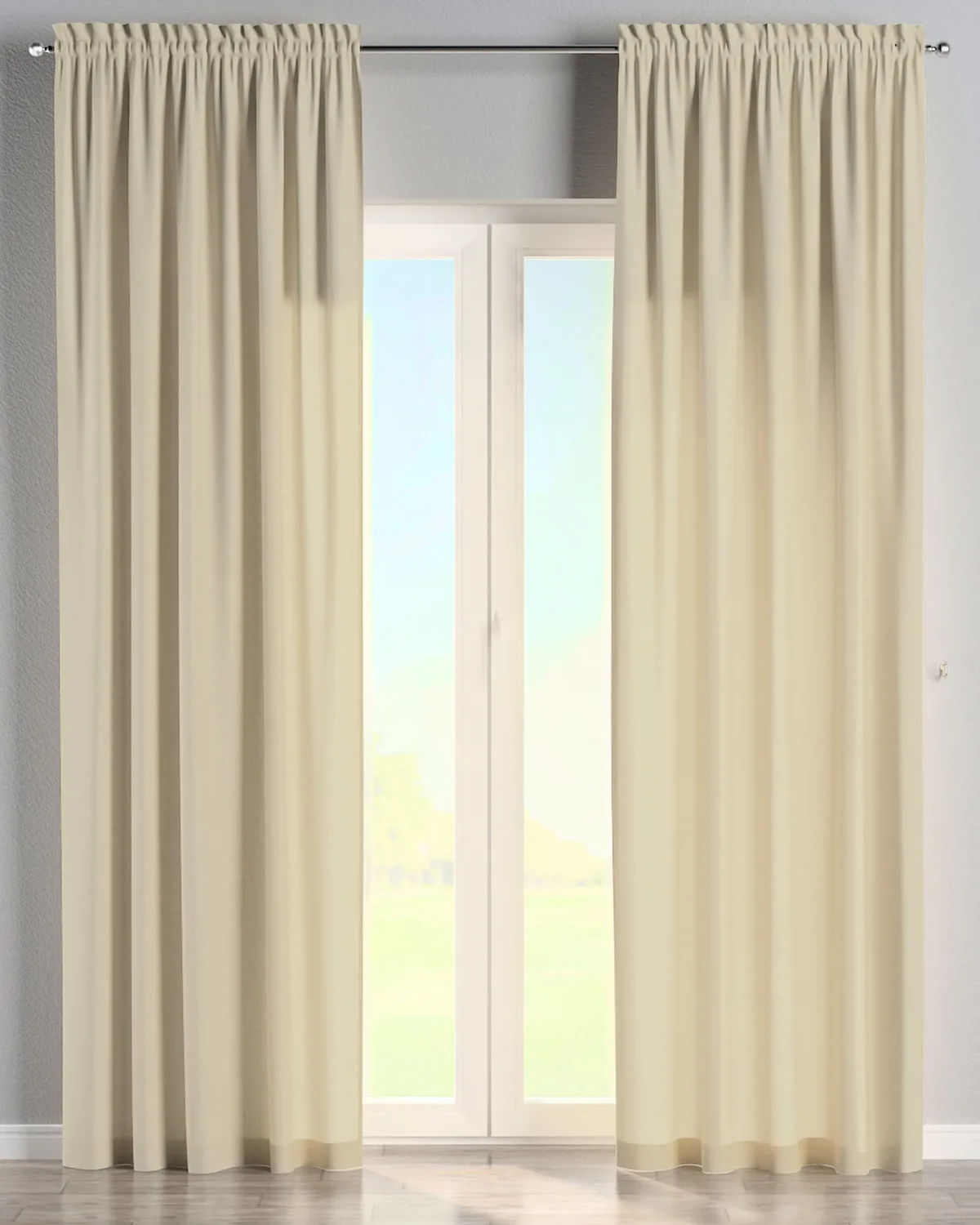 Vorhang mit Tunnel und Köpfchen Farbe beige de Dekoria – photo du produit