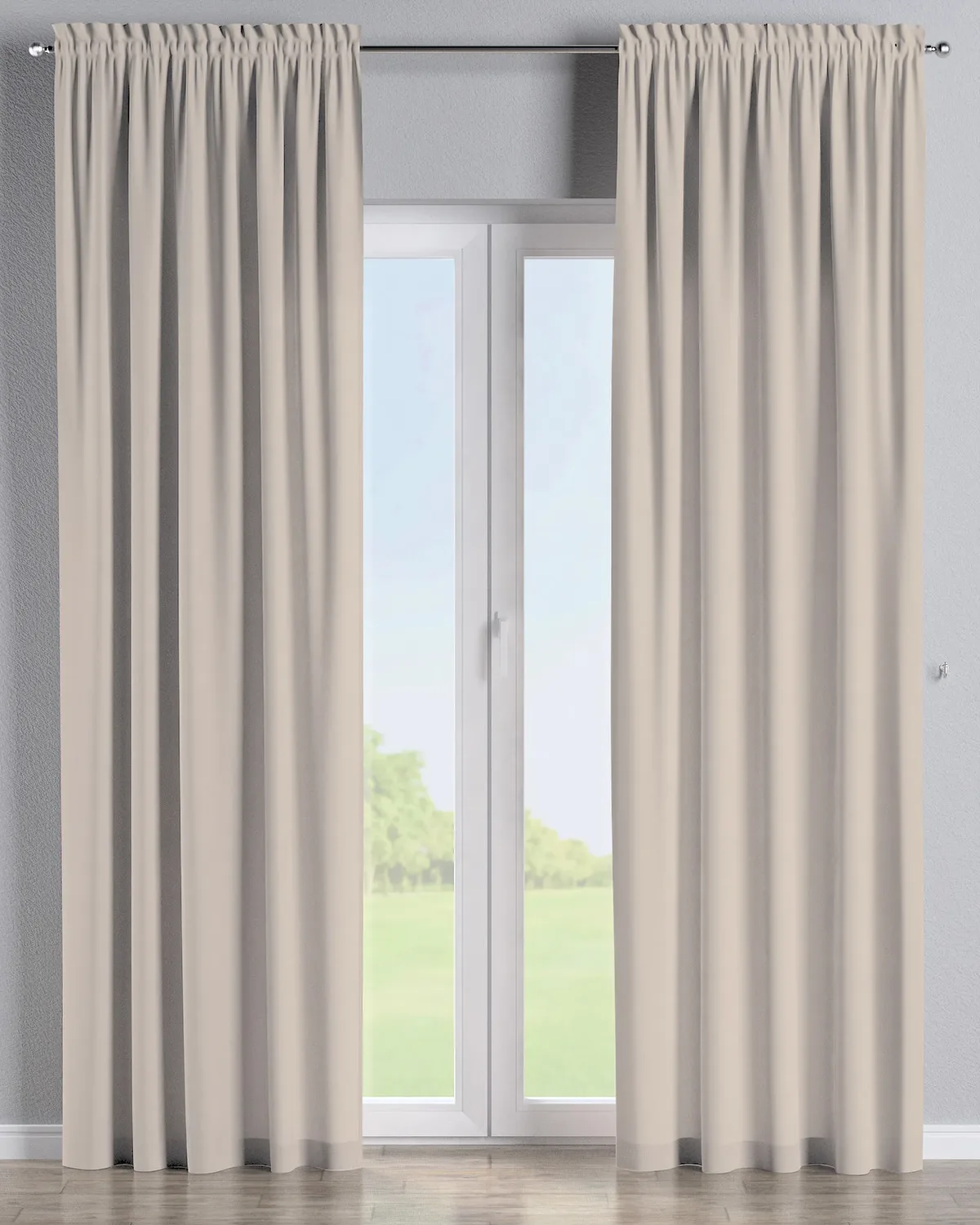 Vorhang mit Tunnel und Köpfchen Farbe beige de Dekoria – photo du produit