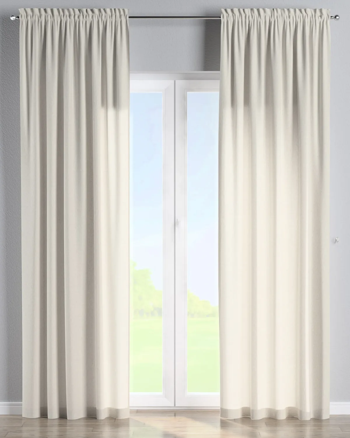Vorhang mit Tunnel und Köpfchen Farbe beige de Dekoria – photo du produit