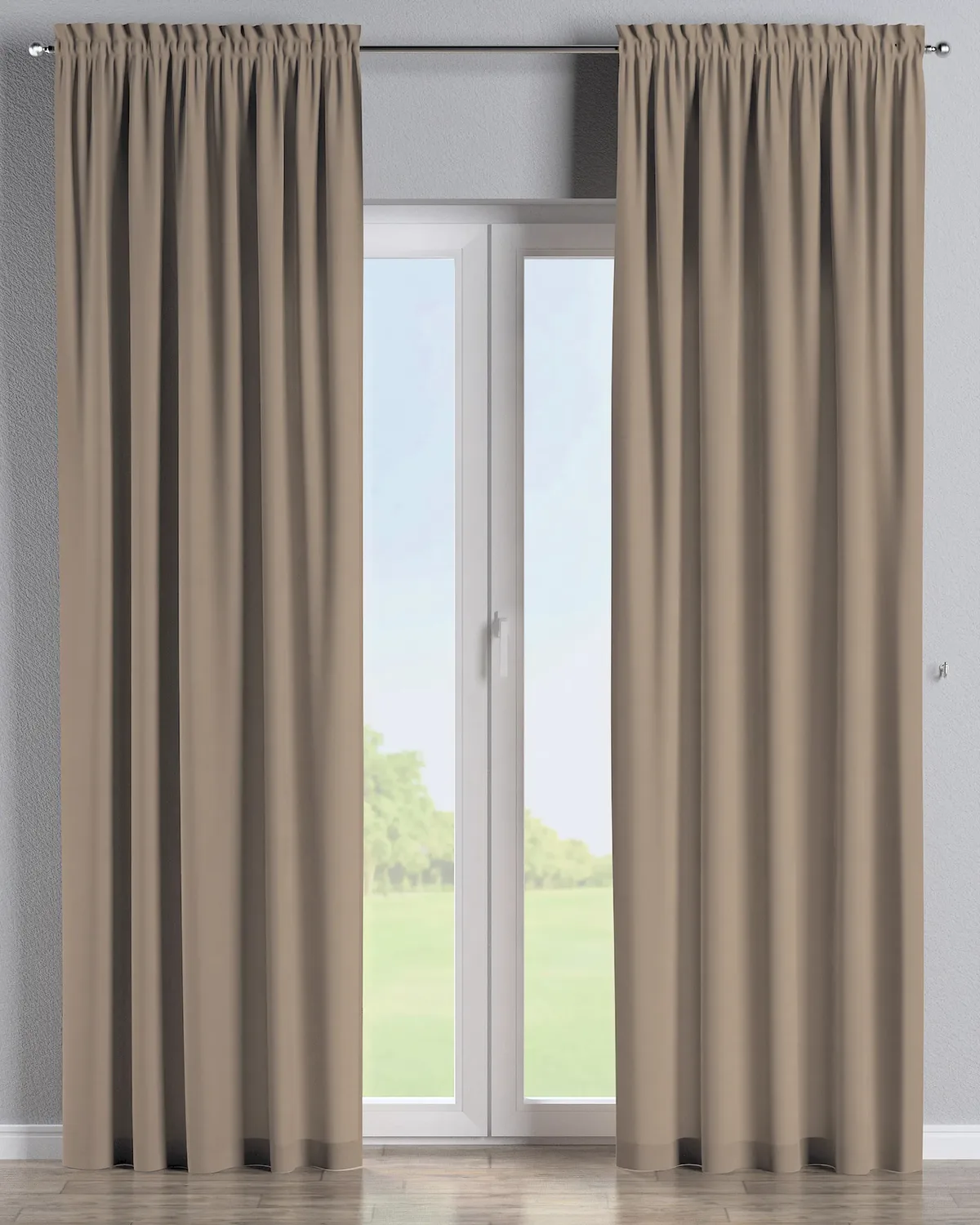 Vorhang mit Tunnel und Köpfchen Farbe beige de Dekoria – photo du produit