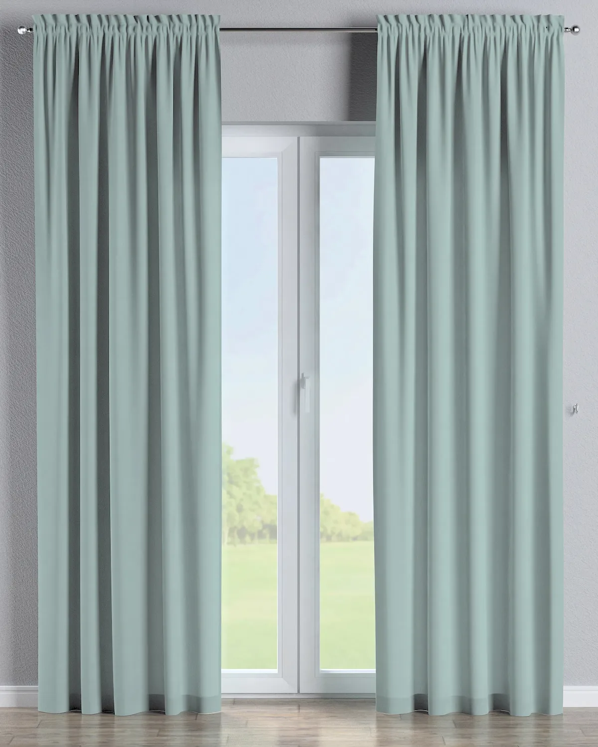 Vorhang mit Tunnel und Köpfchen Farbe blau de Dekoria – photo du produit