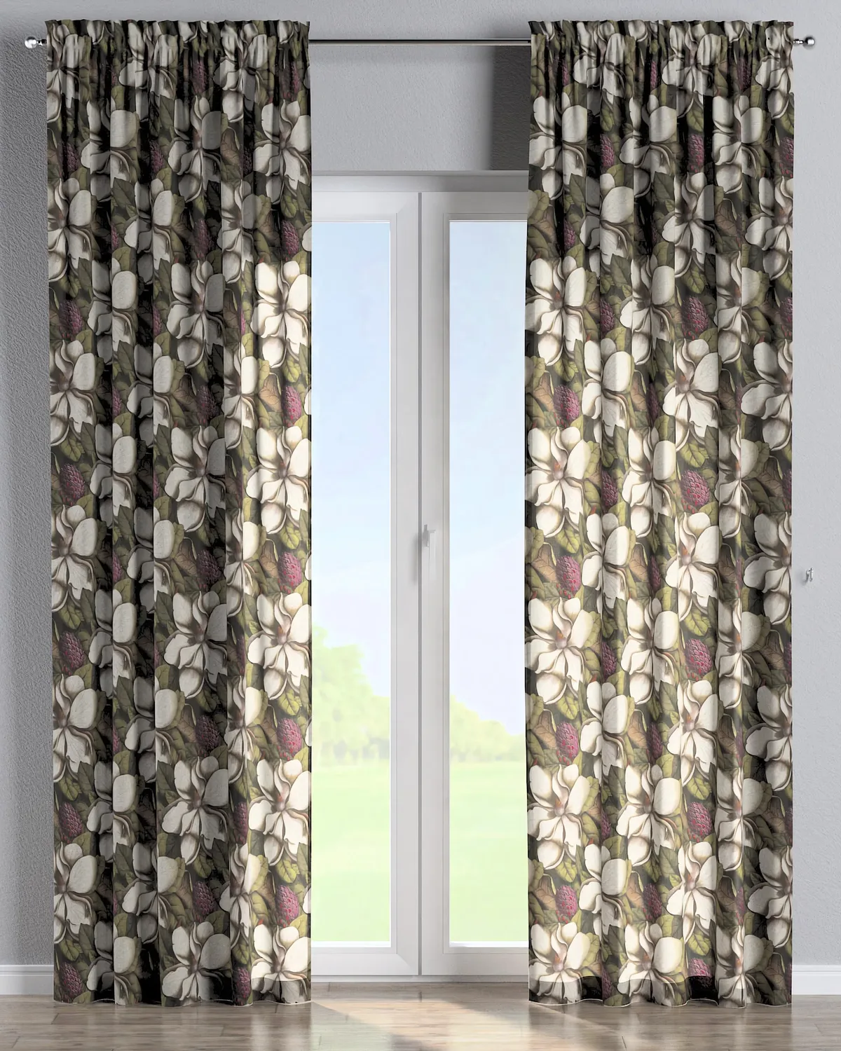 Vorhang mit Tunnel und Köpfchen Farbe bunt Stoff gemustert by Dekoria – product photo
