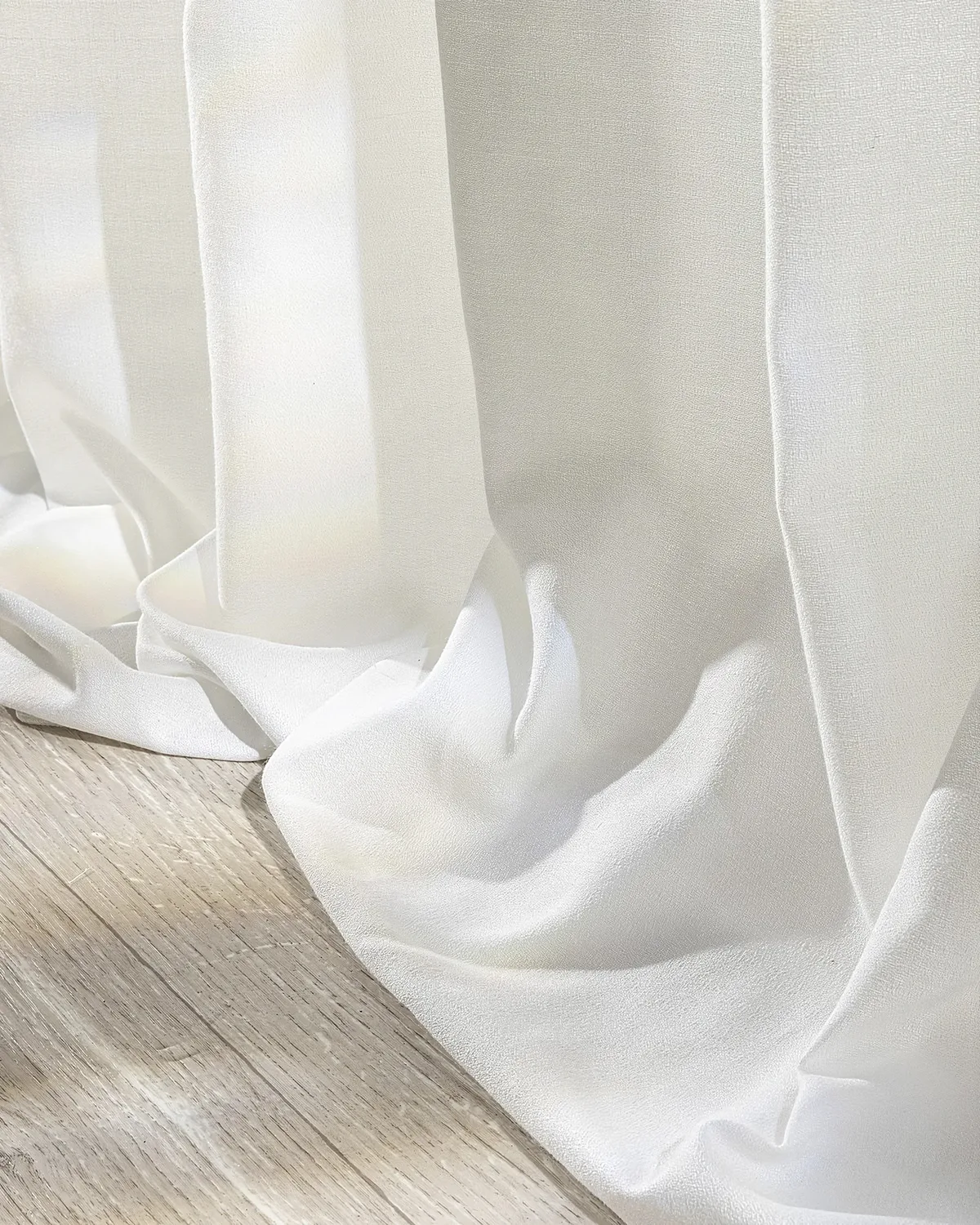 Vorhang mit Tunnel und Köpfchen Farbe creme Stoff halbtransparent, strukturiert de Dekoria – photo du produit