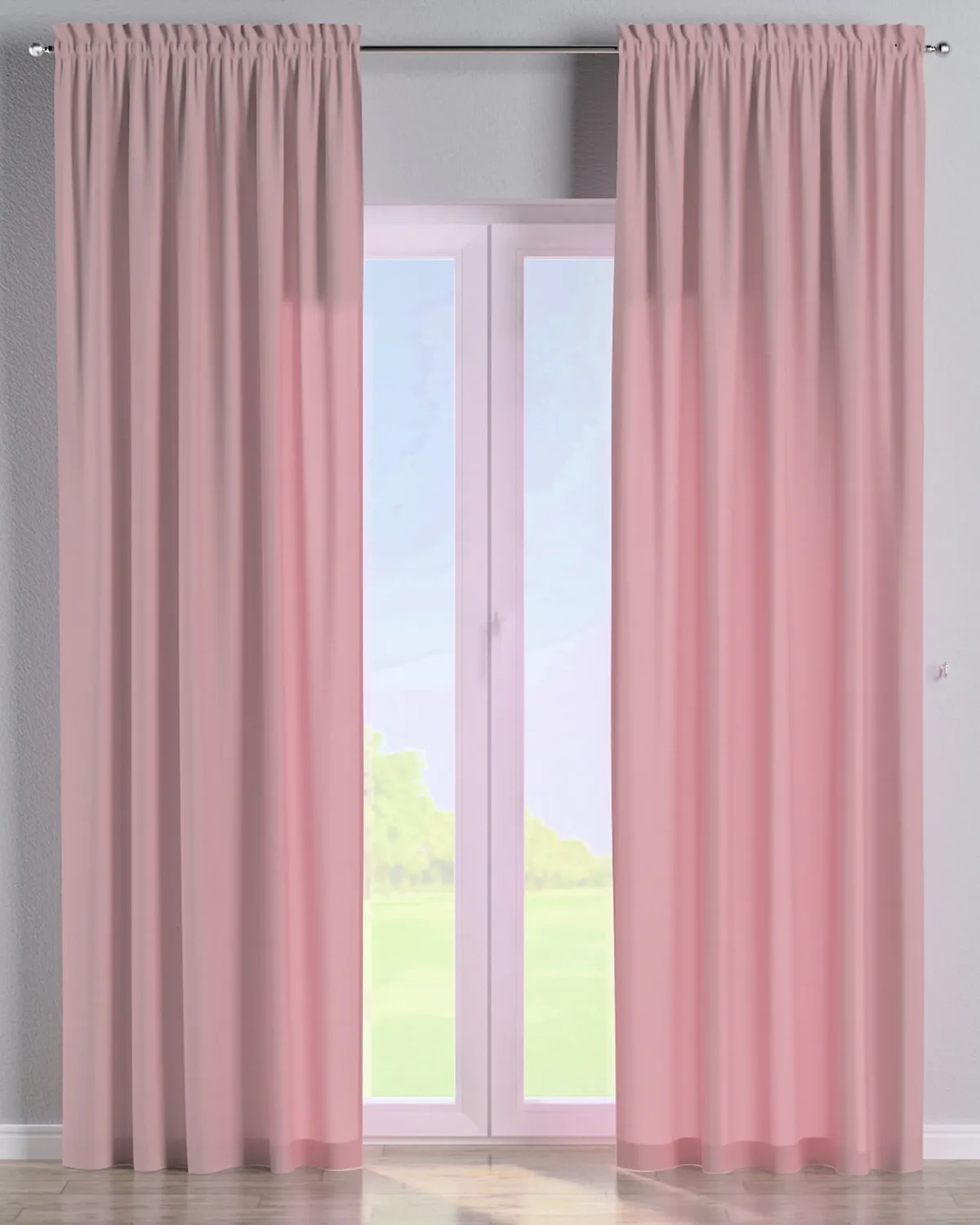 Vorhang mit Tunnel und Köpfchen Farbe rosa de Dekoria – photo du produit