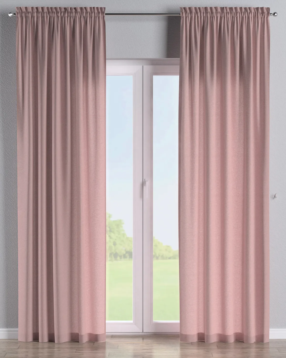 Vorhang mit Tunnel und Köpfchen Farbe rot de Dekoria – photo du produit