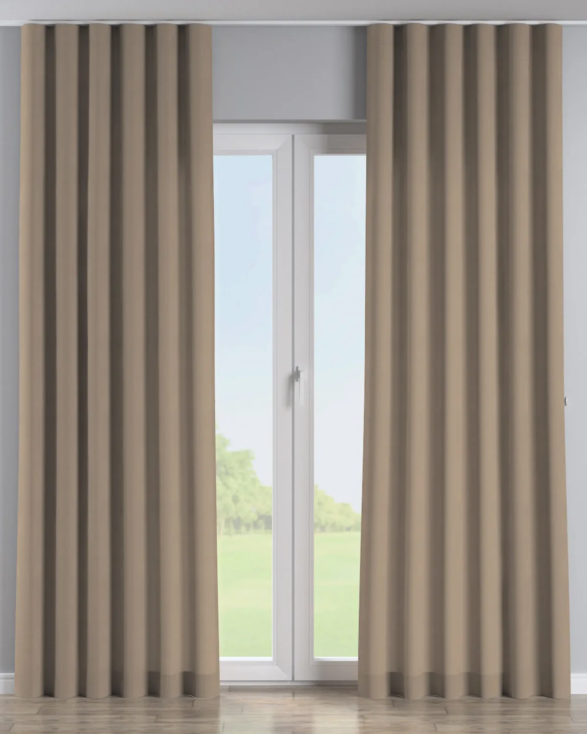 Wellenvorhang Farbe beige de Dekoria – photo du produit