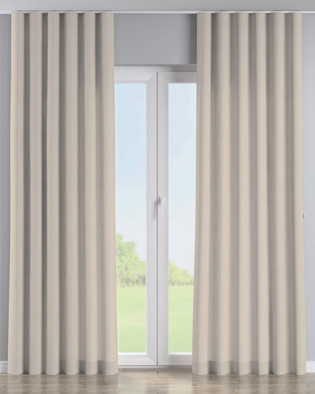 Wellenvorhang Farbe beige de Dekoria – photo du produit