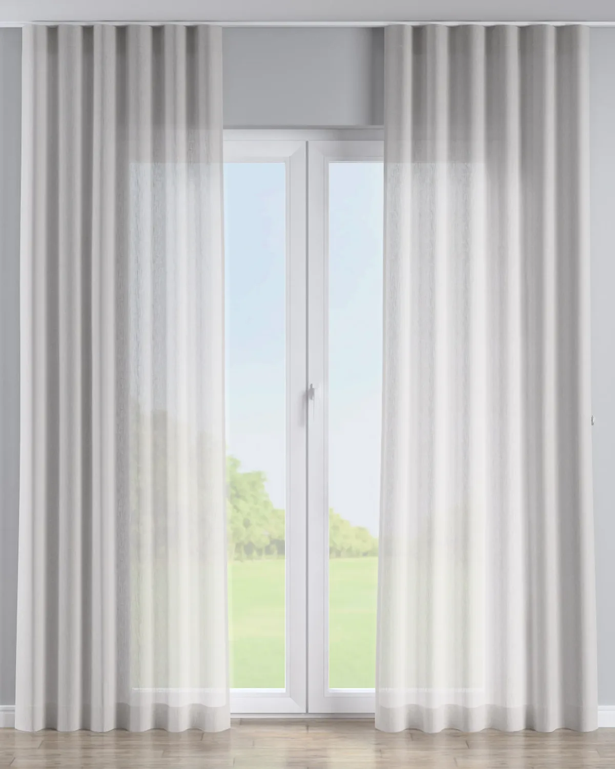 Wellenvorhang Farbe beige Stoff halbtransparent, strukturiert de Dekoria – photo du produit