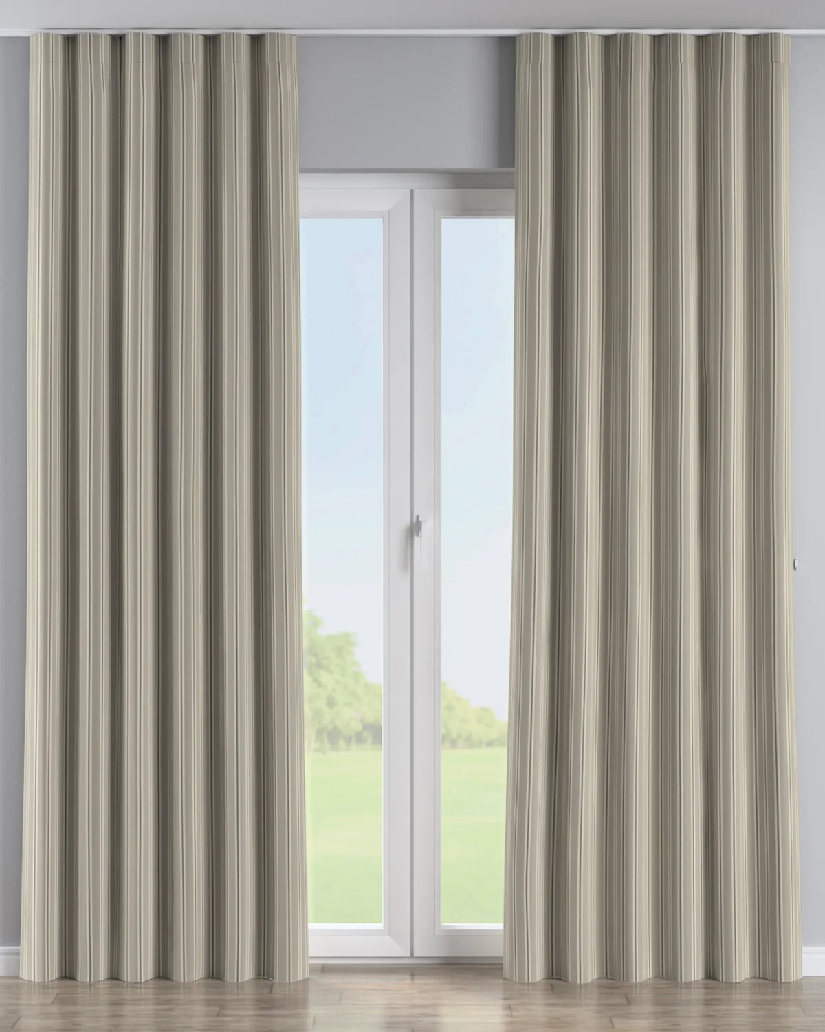 Wellenvorhang Farbe beige Stoff strukturiert, gemustert de Dekoria – photo du produit