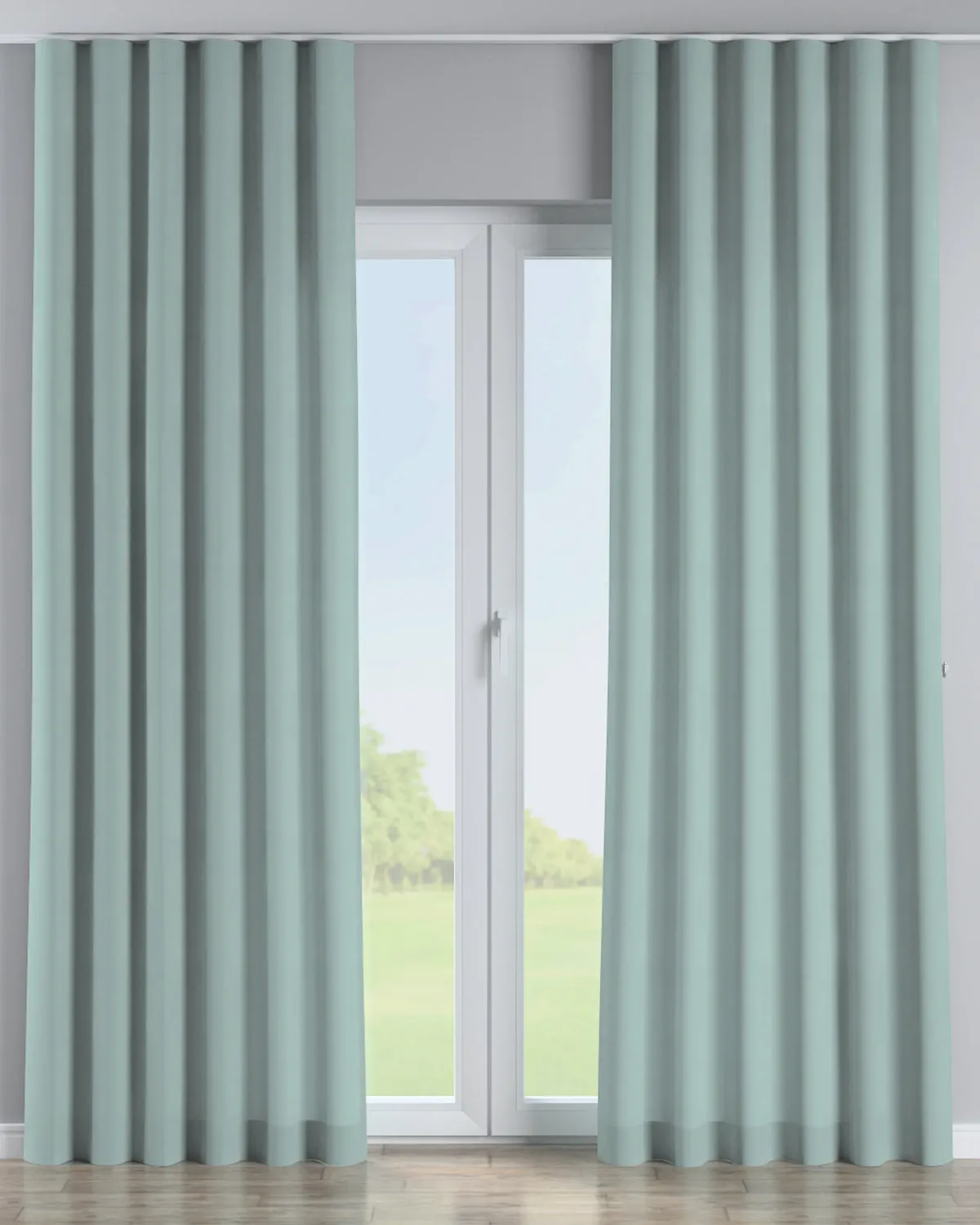 Wellenvorhang Farbe blau de Dekoria – photo du produit