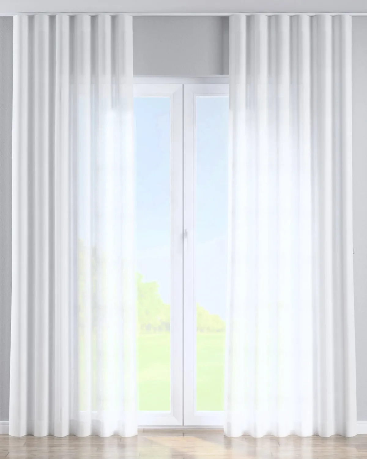 Wellenvorhang Farbe creme Stoff halbtransparent, strukturiert de Dekoria – photo du produit