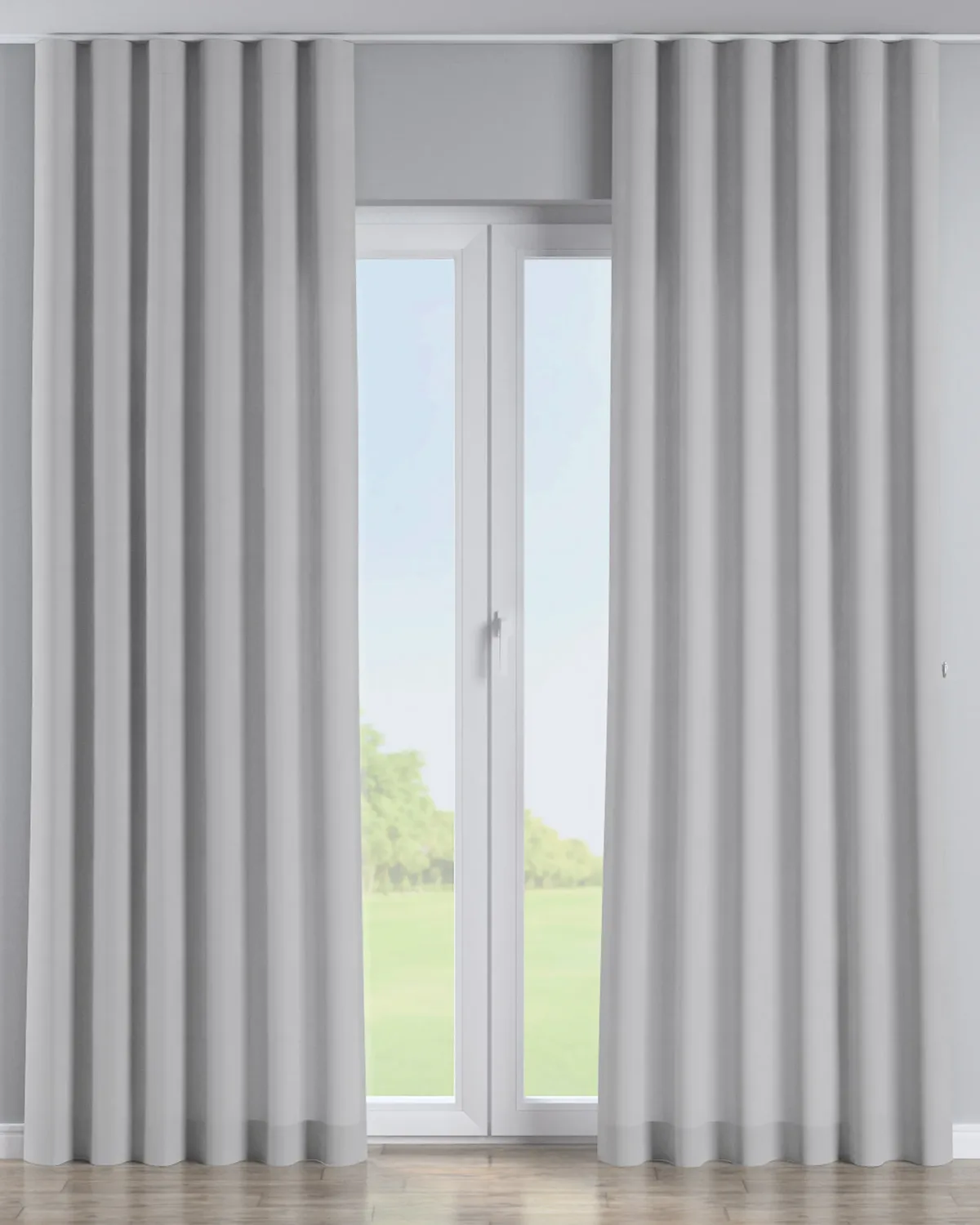 Wellenvorhang Farbe grau de Dekoria – photo du produit