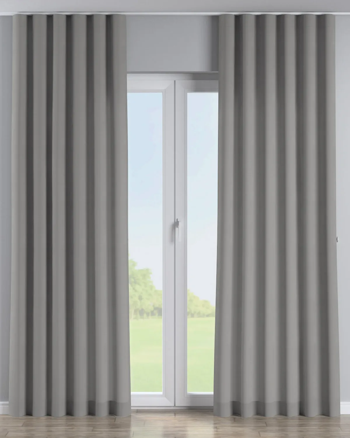 Wellenvorhang Farbe grau de Dekoria – photo du produit