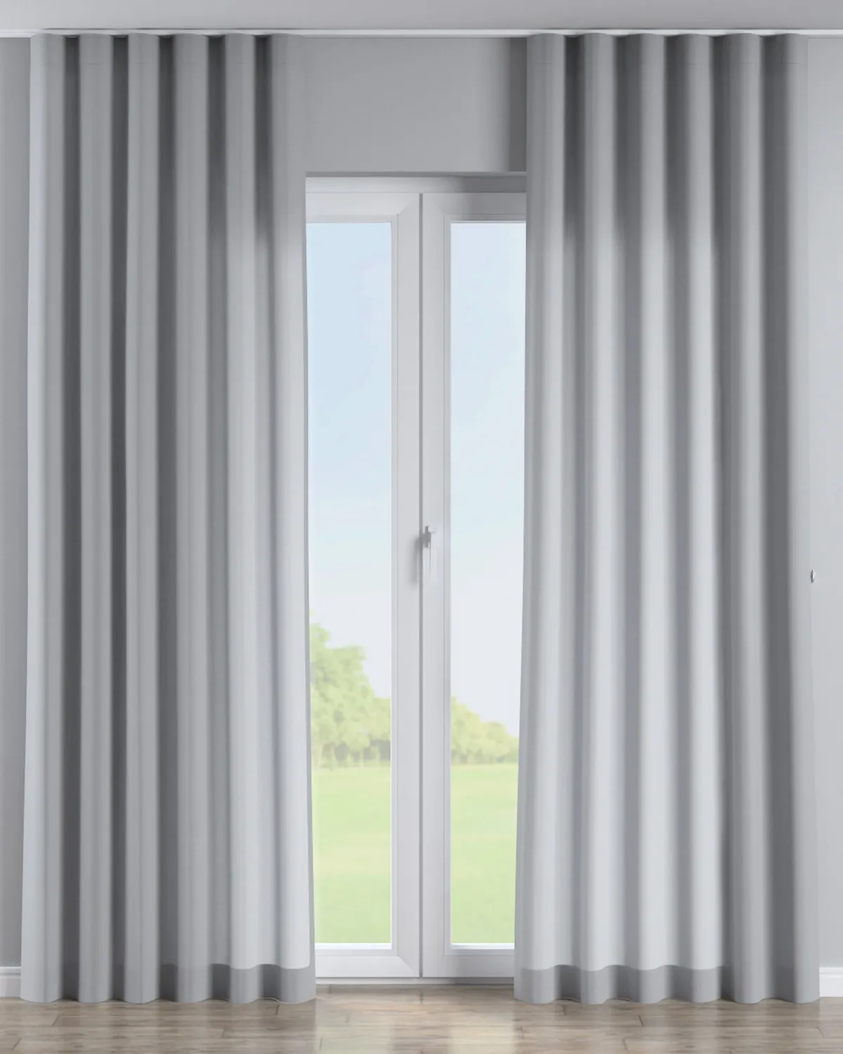 Wellenvorhang Farbe grau de Dekoria – photo du produit