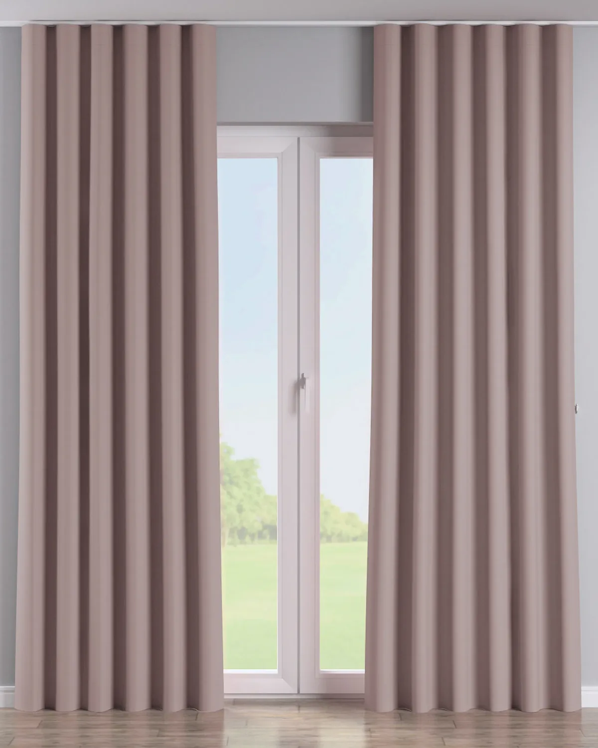 Wellenvorhang Farbe rosa Stoff verdunkelnd by Dekoria – product photo