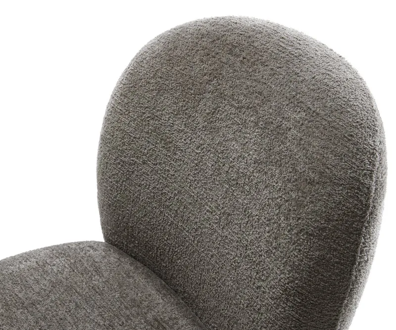 Drehstuhl Nube-Flex Bouclé Soft Schlamm Kreuzgestell breit Graphit 360° drehbar Wippfunktion Taschenfederkern de DELIFE – photo du produit 3 sur 3