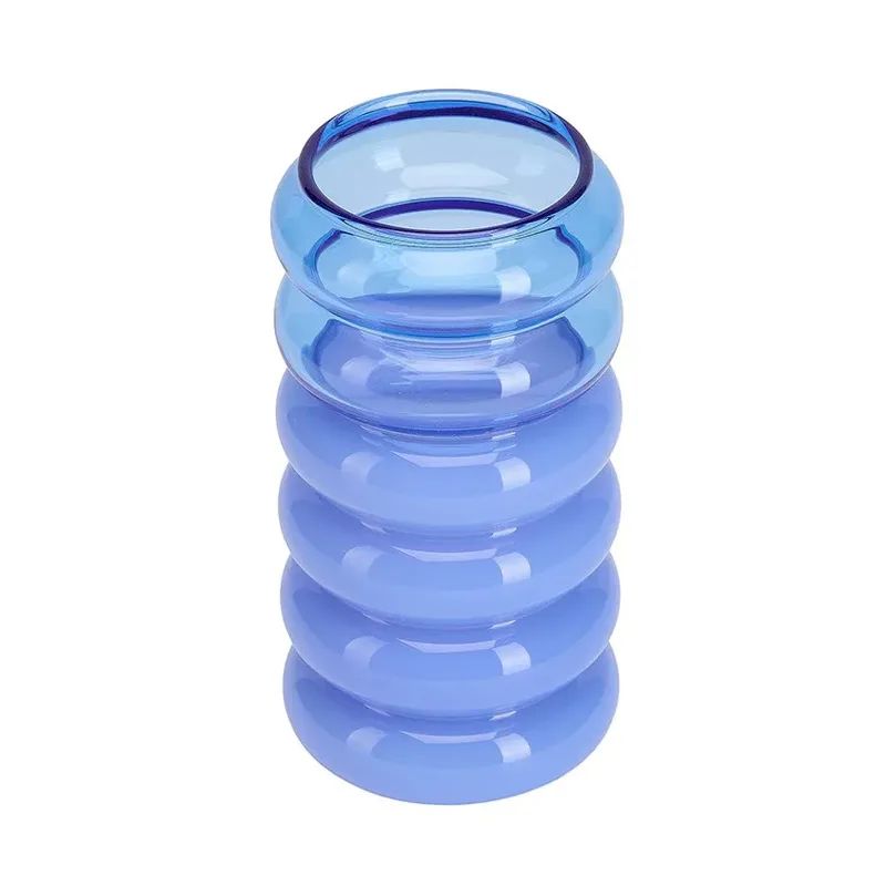 Bubble 2-in-1 Vase und Kerzenhalter 13,5 cm Blue de Design Letters – photo du produit