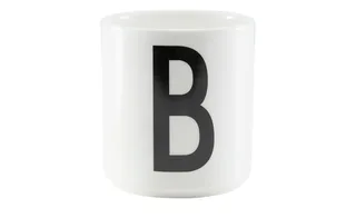 Buchstabenbecher von Design Letters in Weiß – Produktfoto 2 von 2