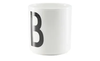 Buchstabenbecher von Design Letters in Weiß – Produktfoto 1 von 2